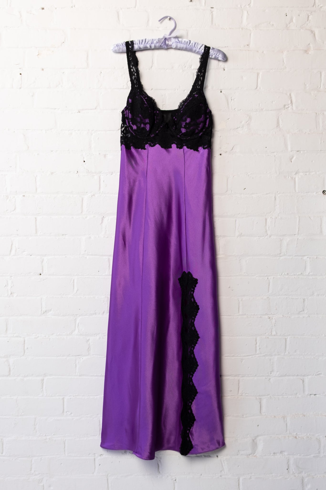 Victoria's Secret Satin & Lace Maxi Slip – Calico