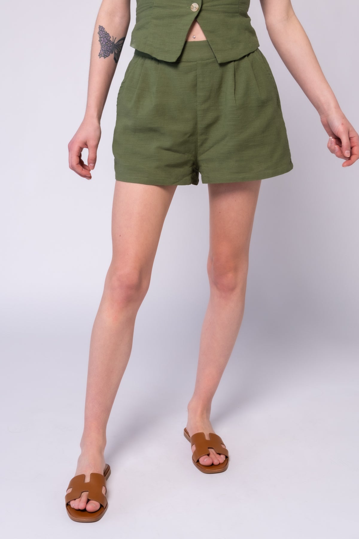Katie Pleated Shorts