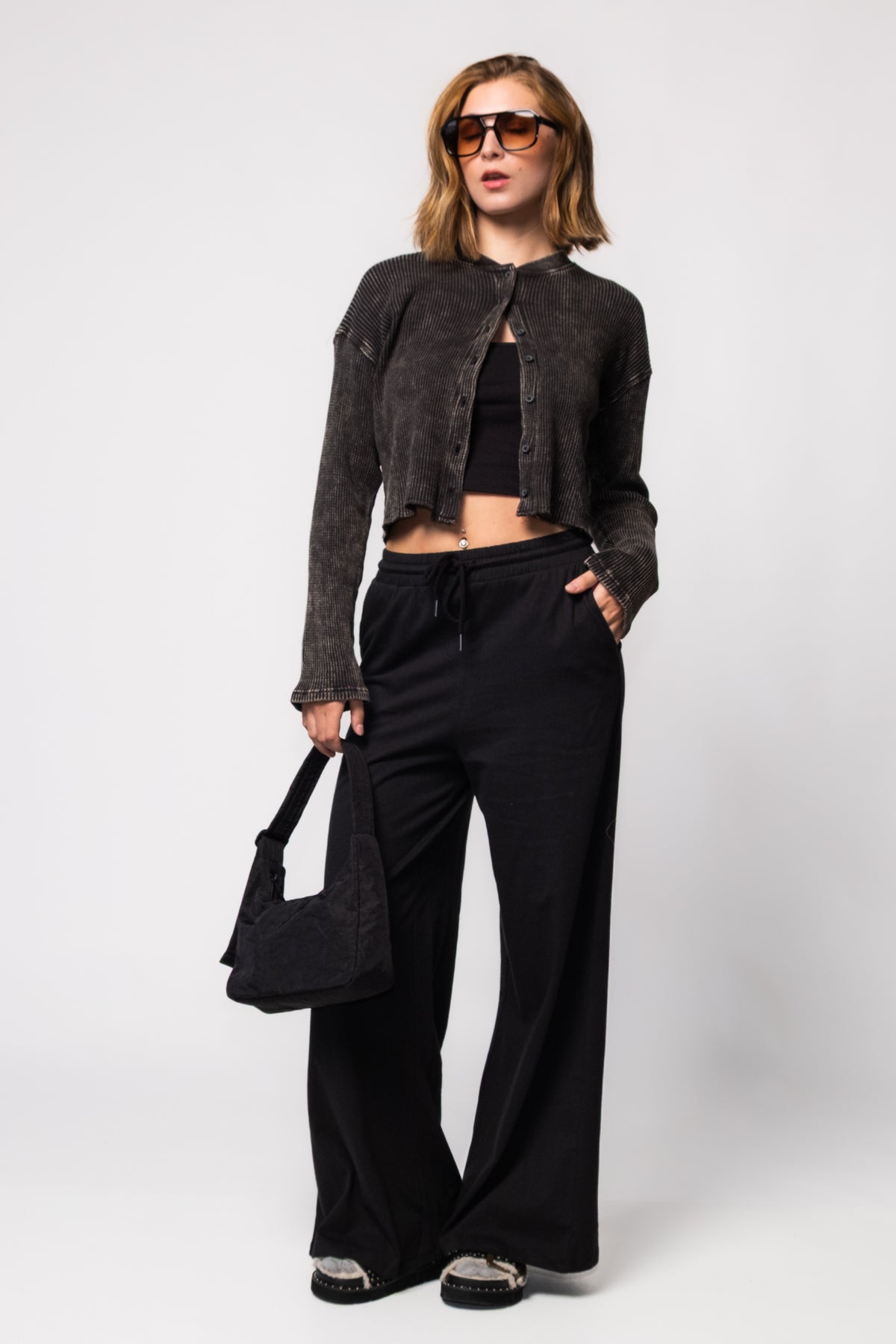 Mila Waffle Knit Cardi