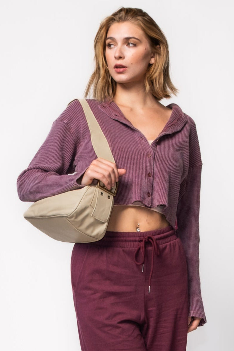 Mila Waffle Knit Cardi