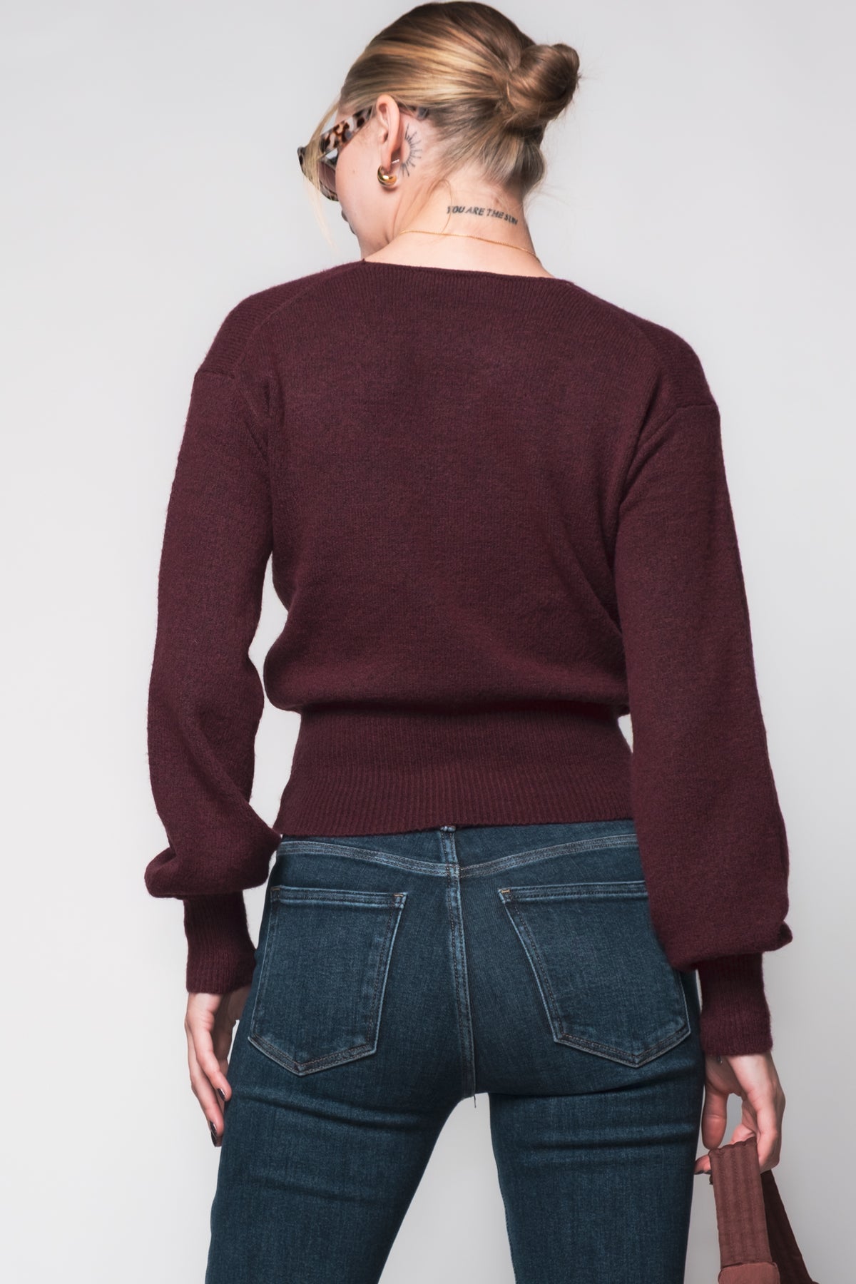 Juliette Wrap Front Sweater