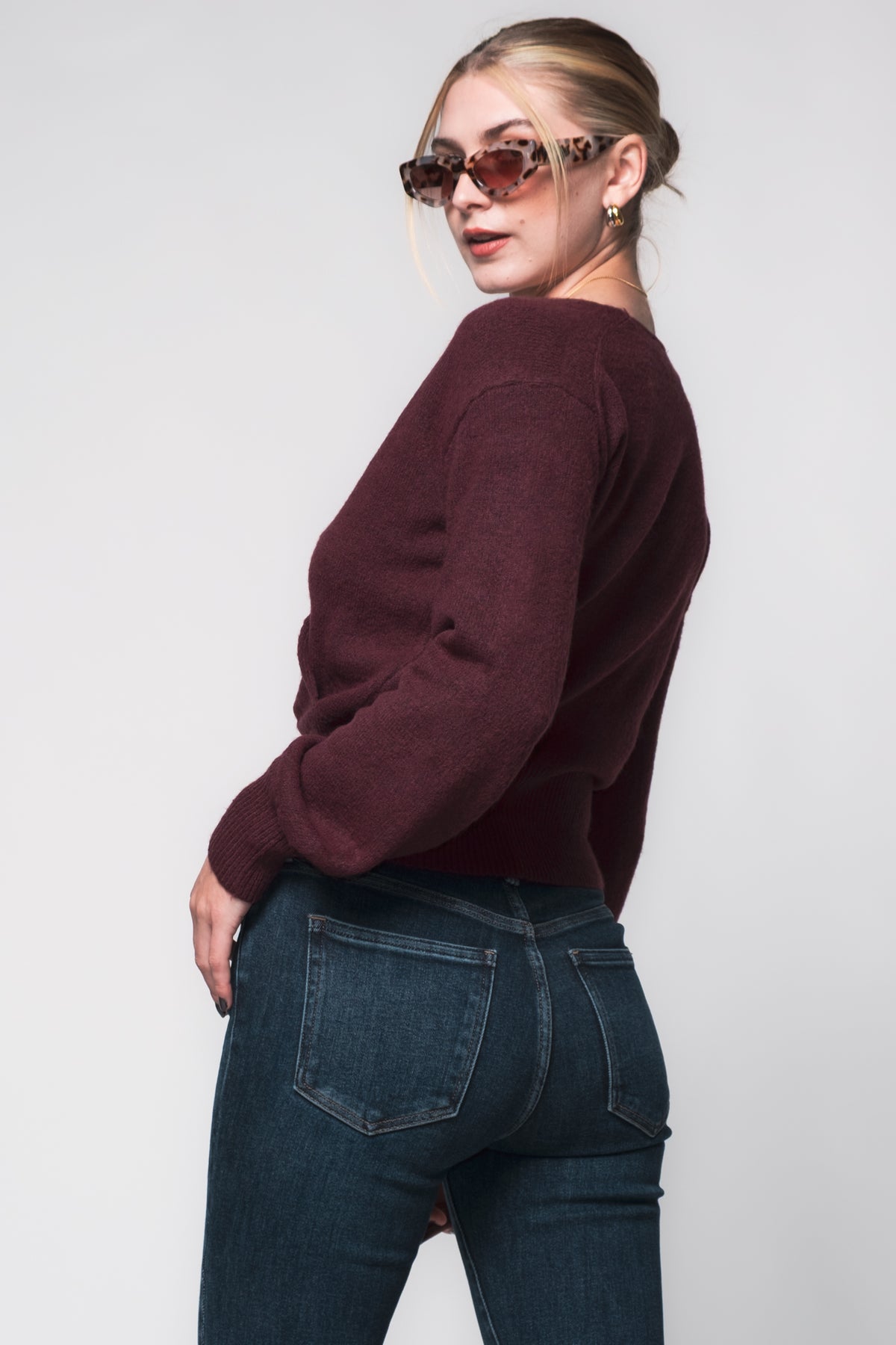 Juliette Wrap Front Sweater