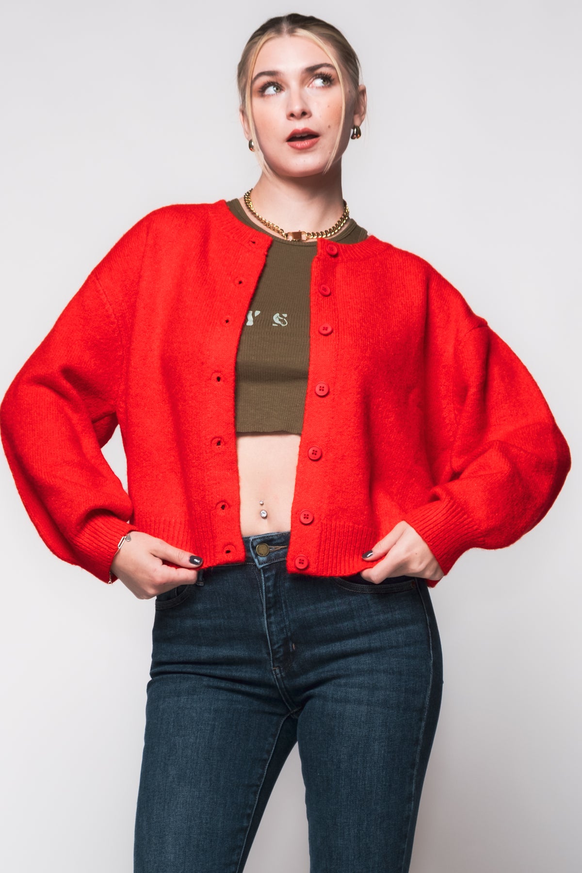 Louie Cozy Crewneck Cardi