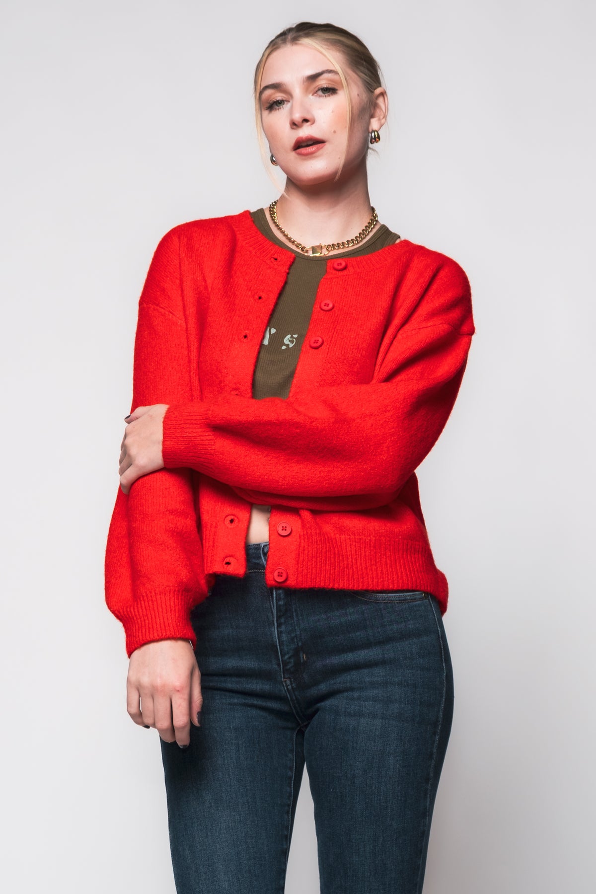 Louie Cozy Crewneck Cardi