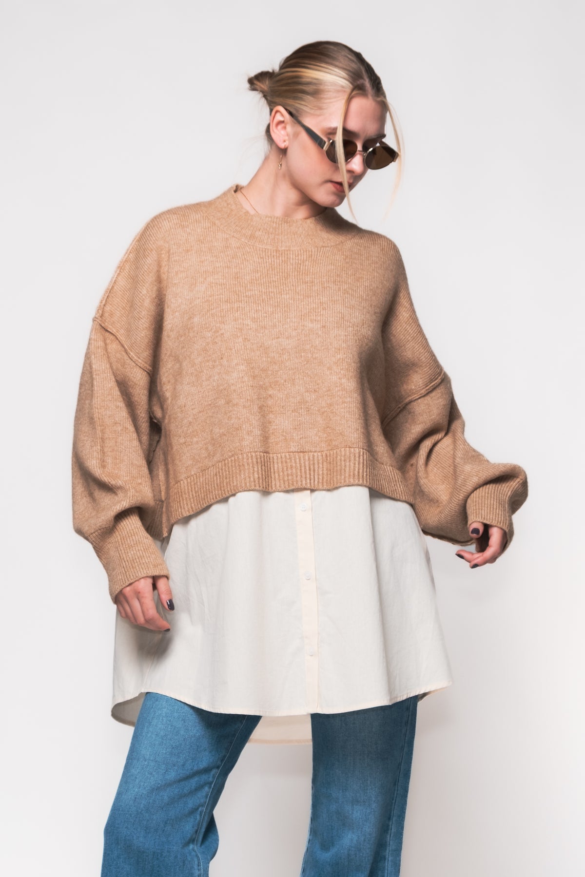Sutton Twofer Boxy Knit