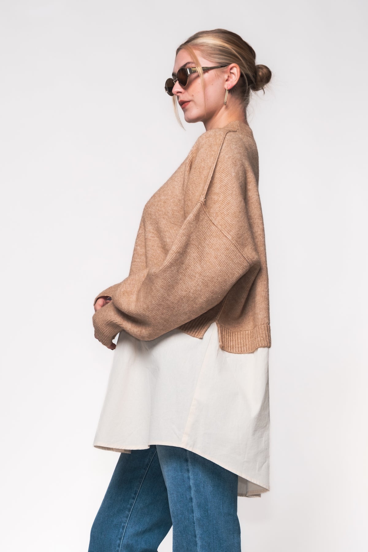 Sutton Twofer Boxy Knit