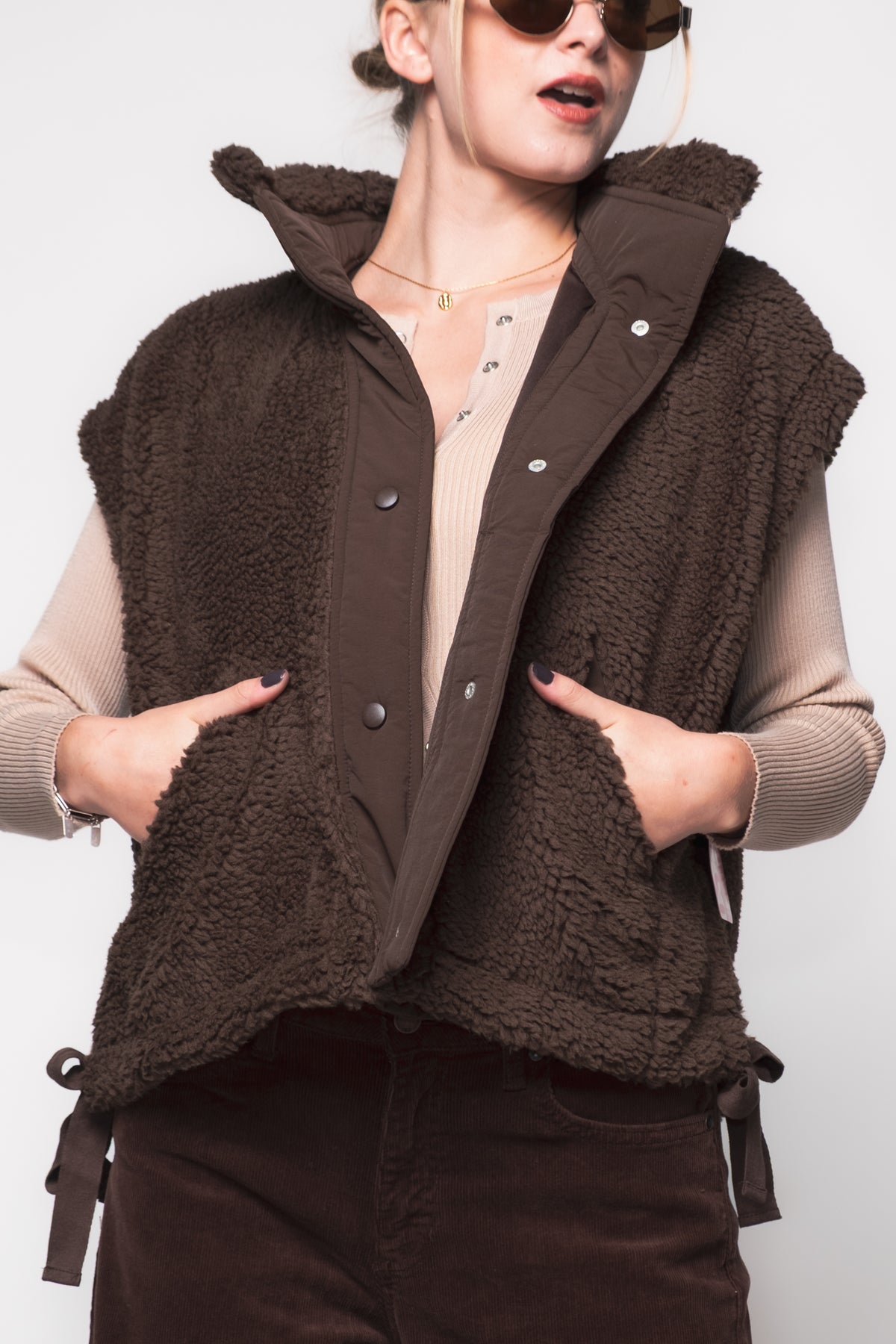 Tied Up Teddy Vest