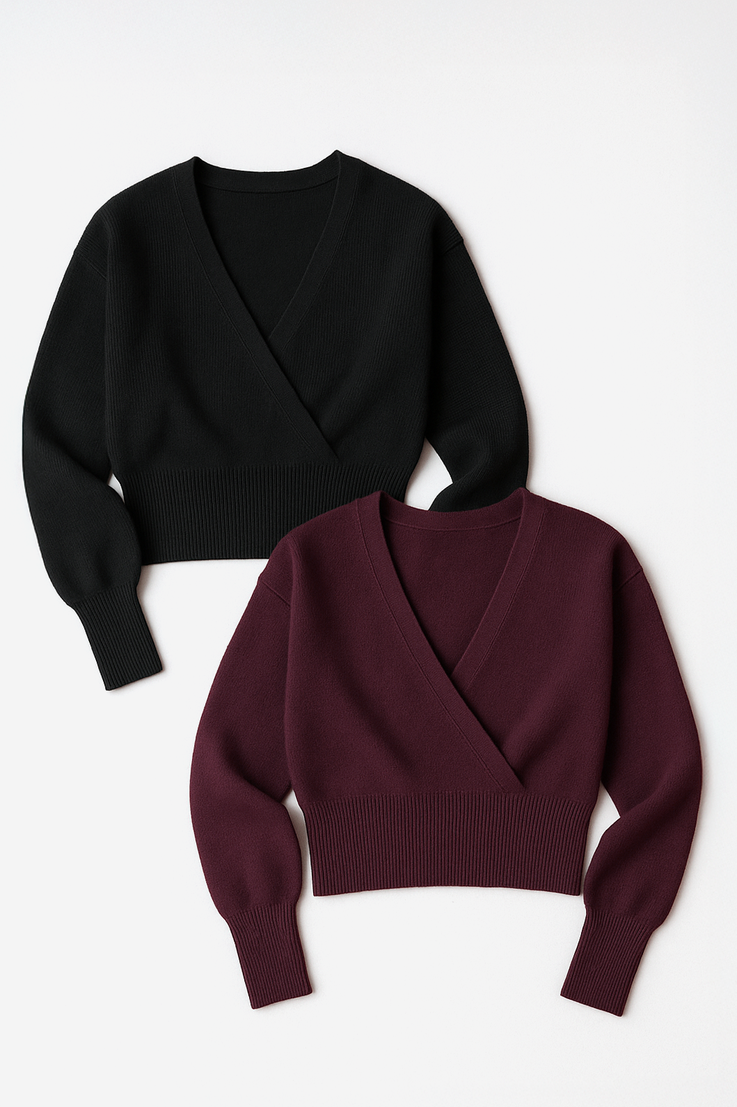 Juliette Wrap Front Sweater