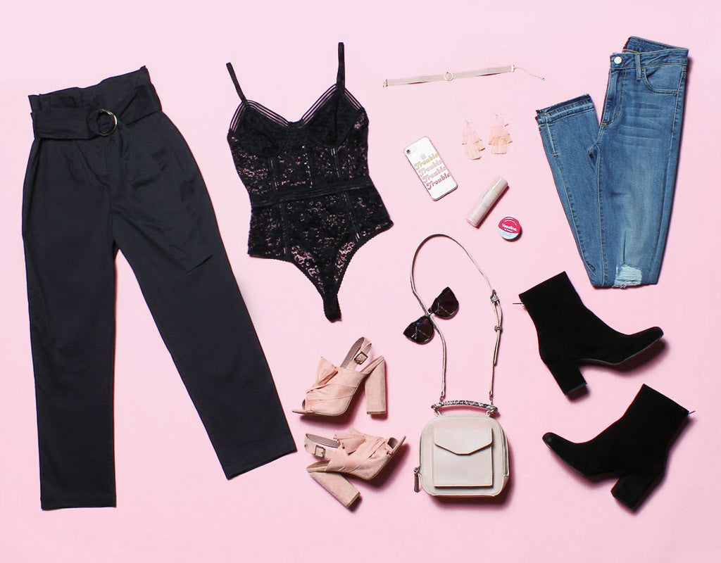 Three Ways To Wear A Black Lace Bodysuit