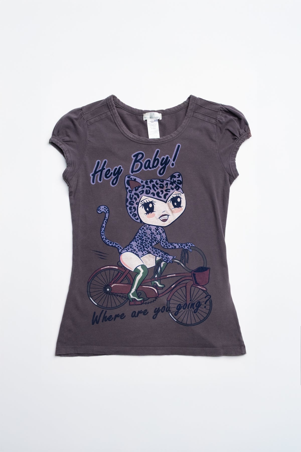 DEPT Hey Baby Graphic Puff Sleeve Tee