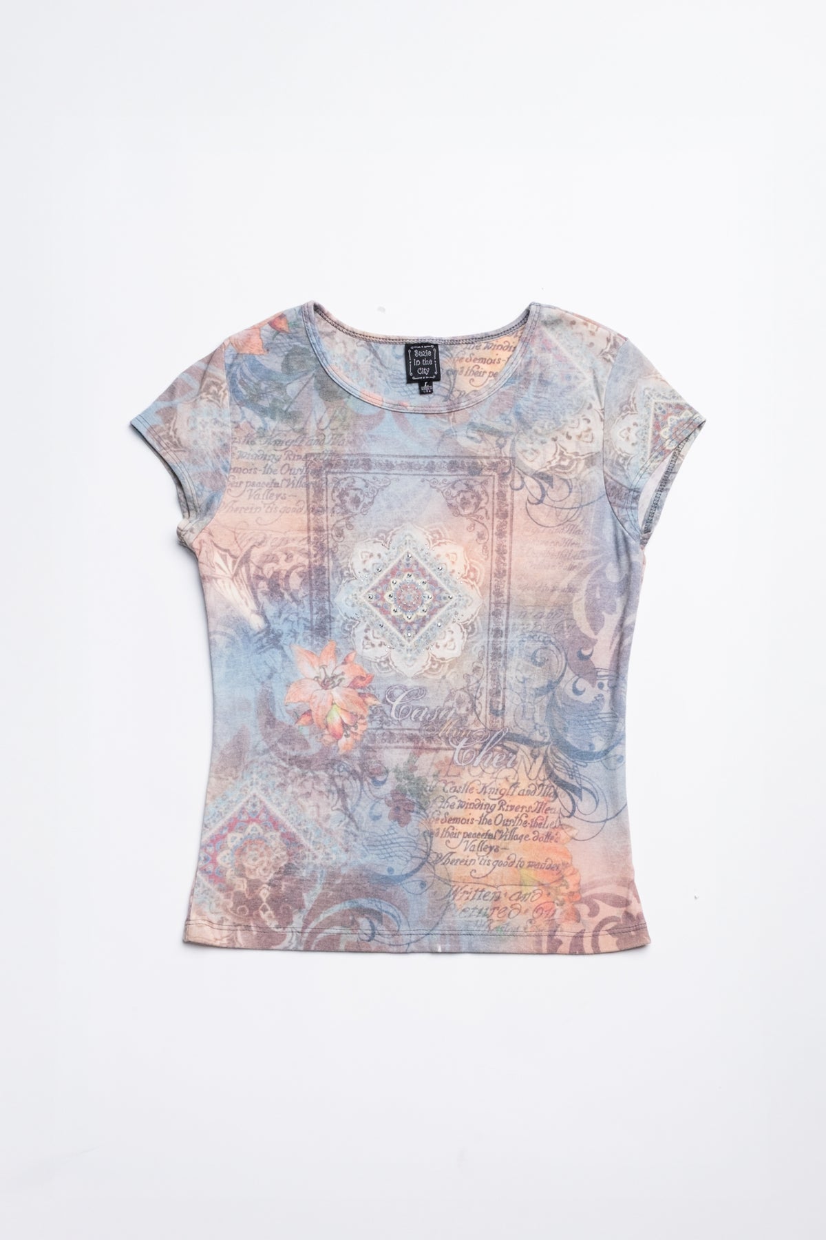 Suzie in The City Jeweled Baby Tee