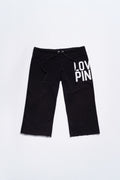 Victoria's Secret Love Pink Low Rise Cropped Sweatpants