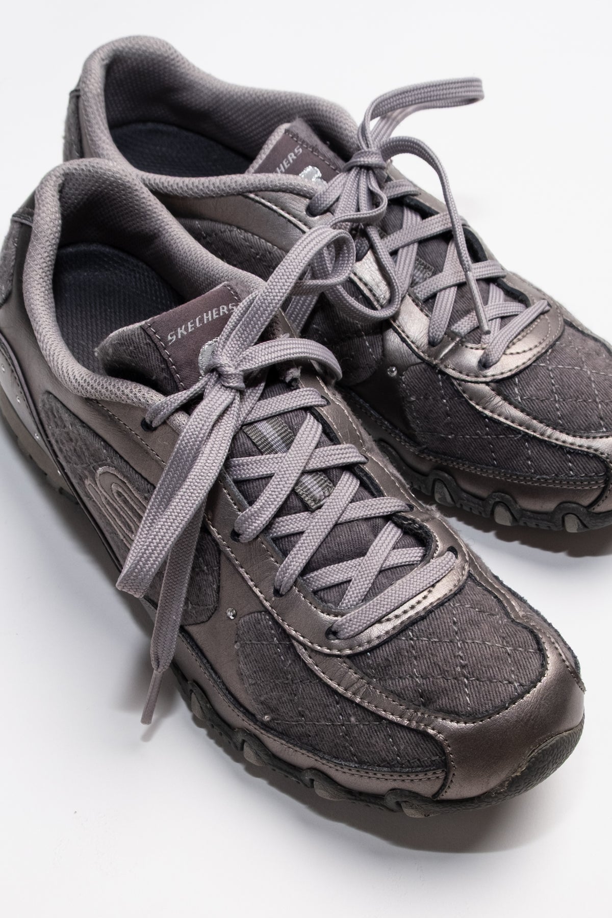 Skechers Quilted Metallic Trail Sneakers