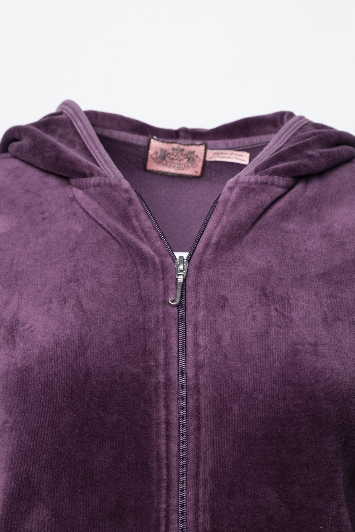 Early Y2K Juicy Couture Juicy Angel Velour Zip Hoodie