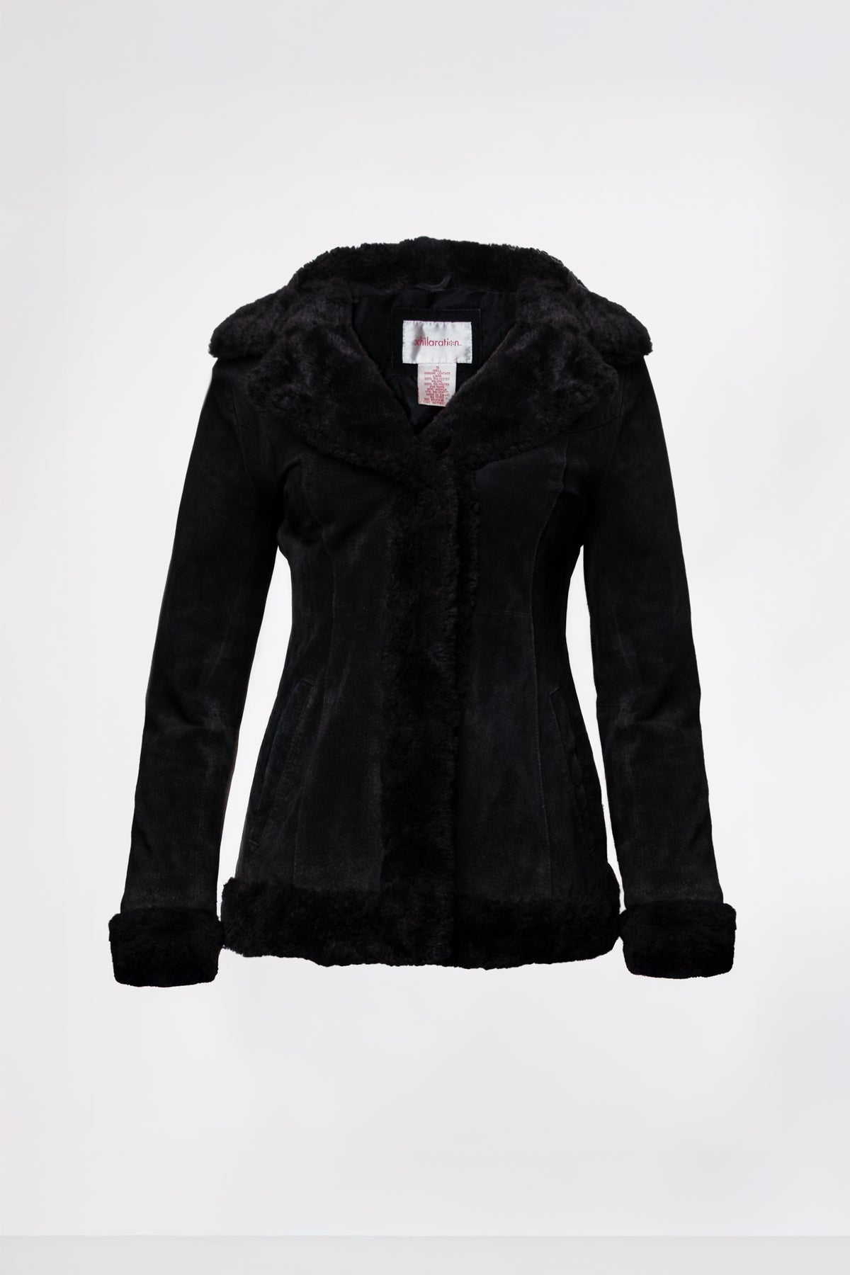 Black Suede Penny Lane Coat