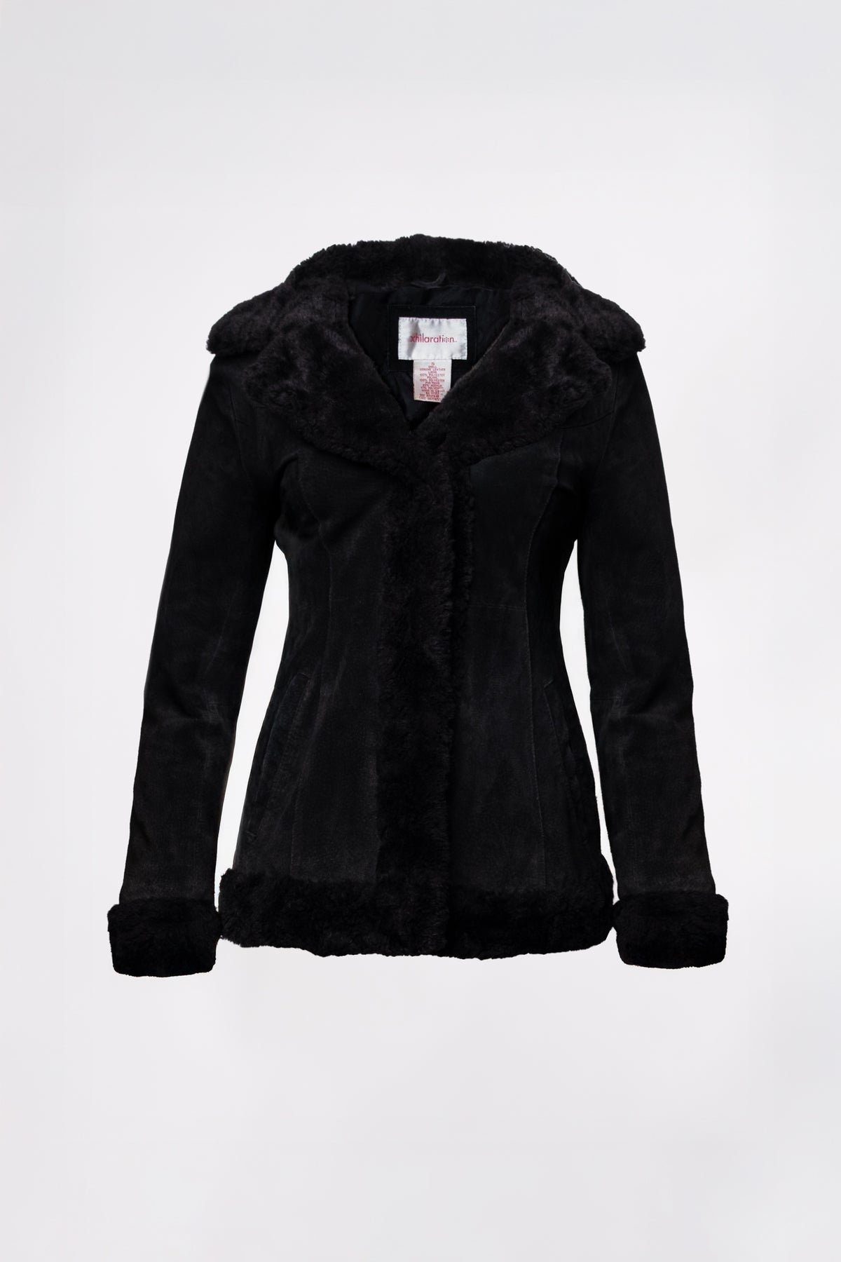 Black Suede Penny Lane Coat