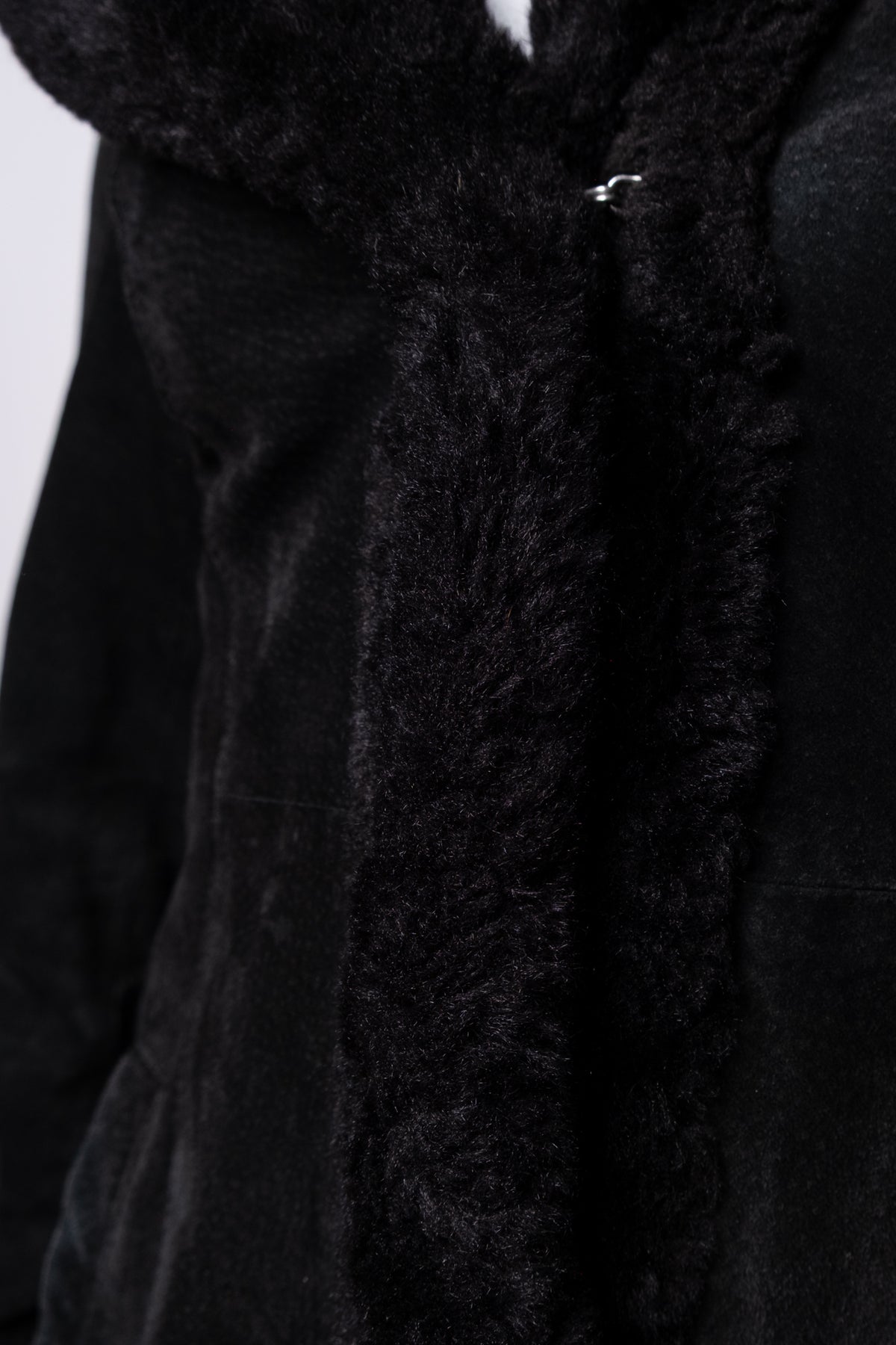 Black Suede Penny Lane Coat
