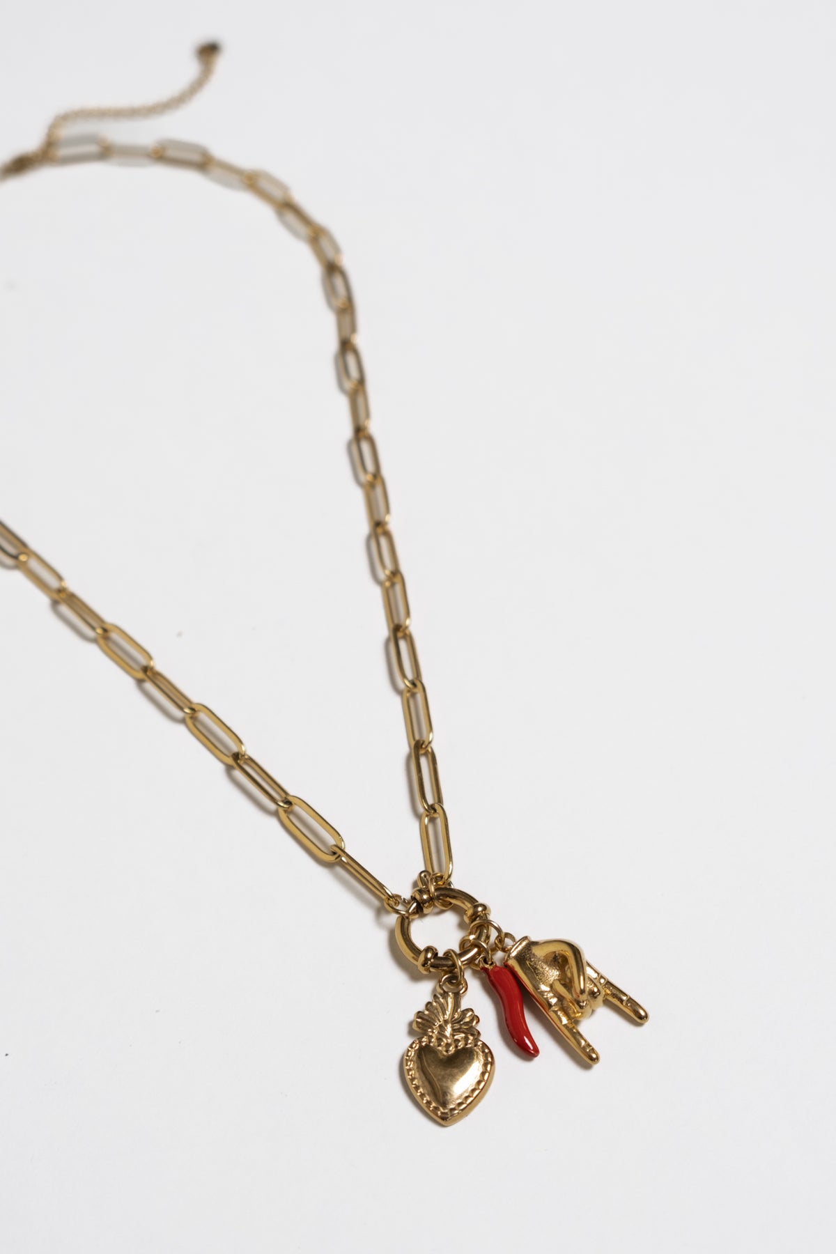 Zadie Charm Cluster Necklace