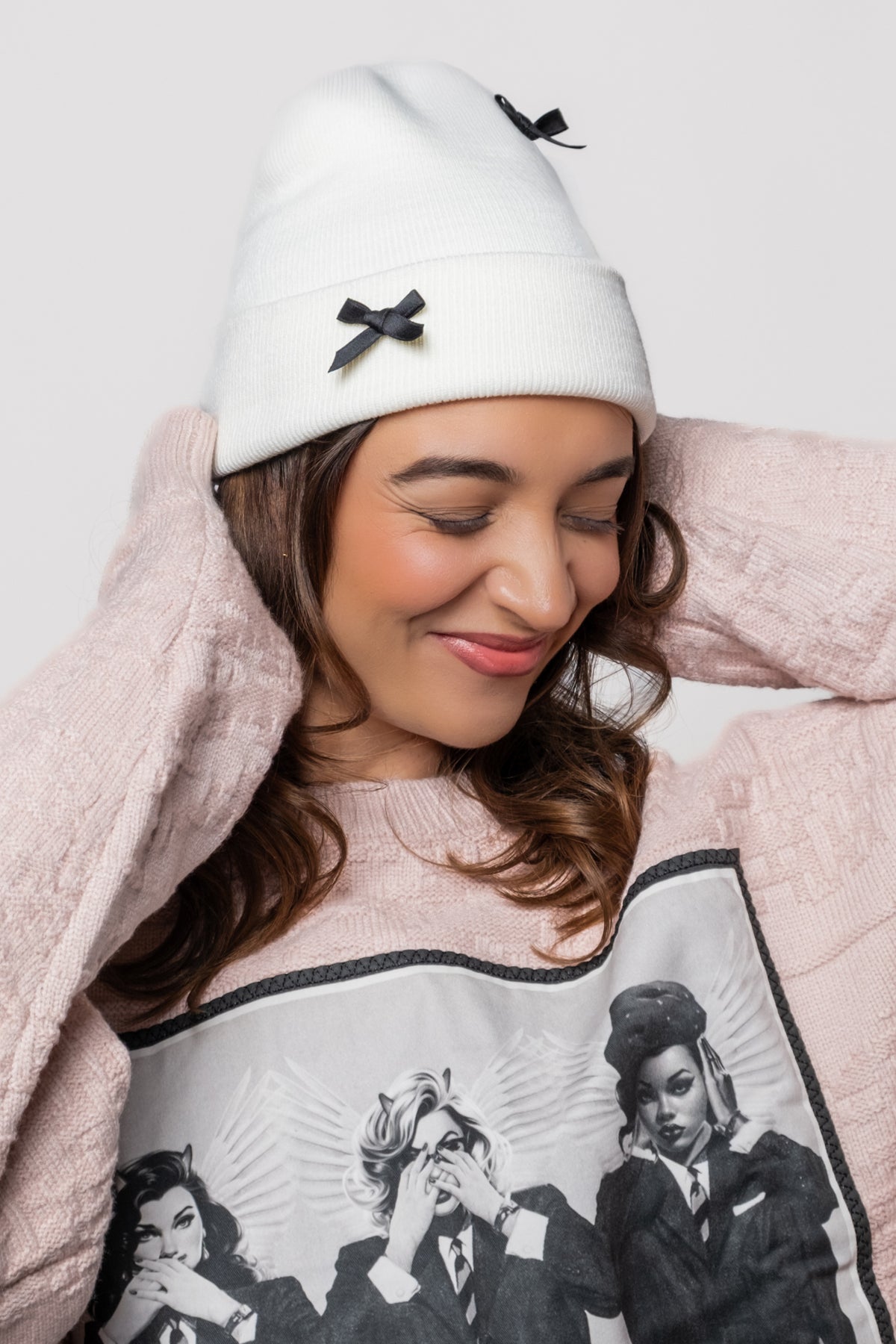Little Bow Knit Beanie