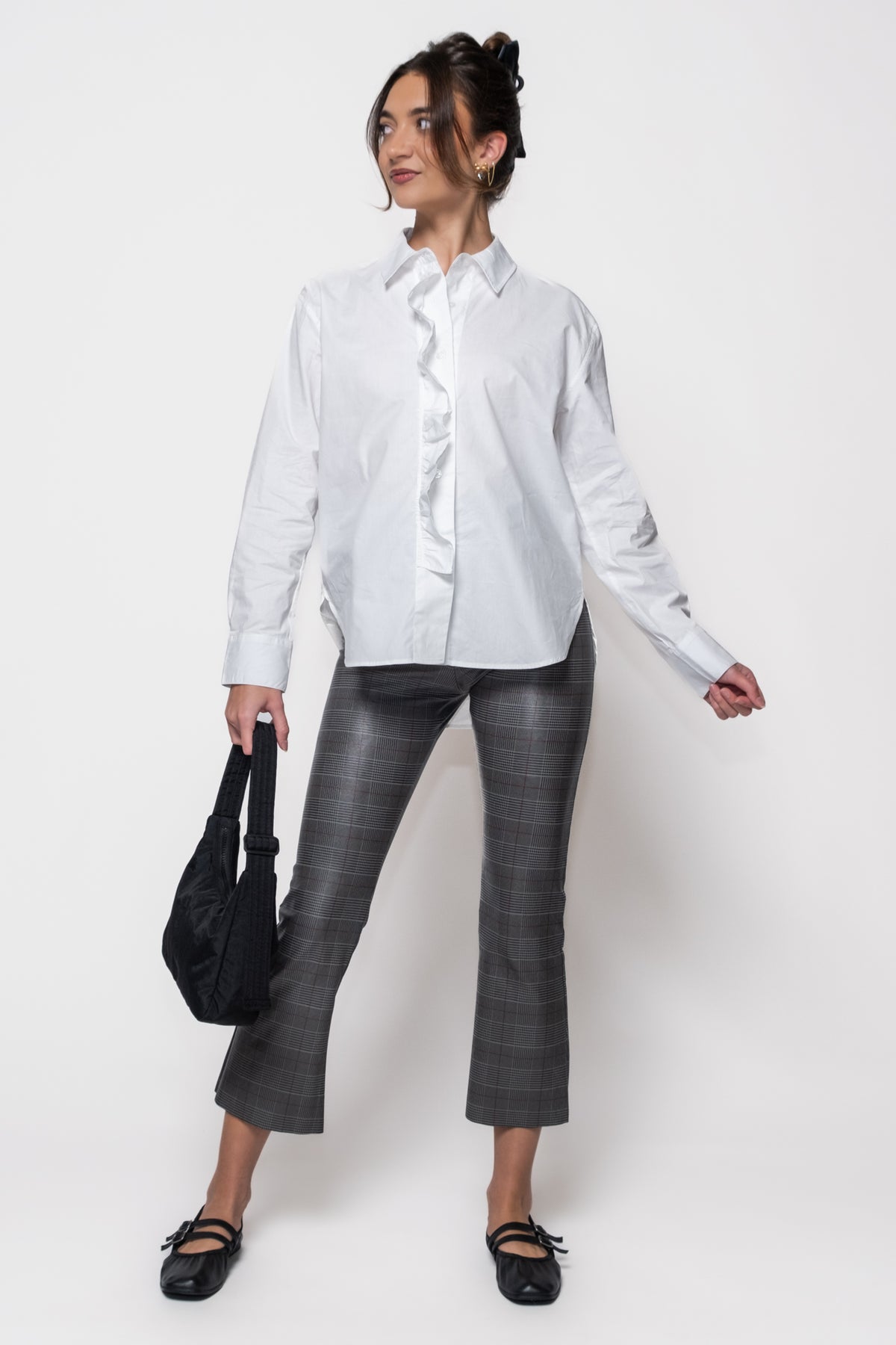 Commando Faux Leather Print Cropped Flares