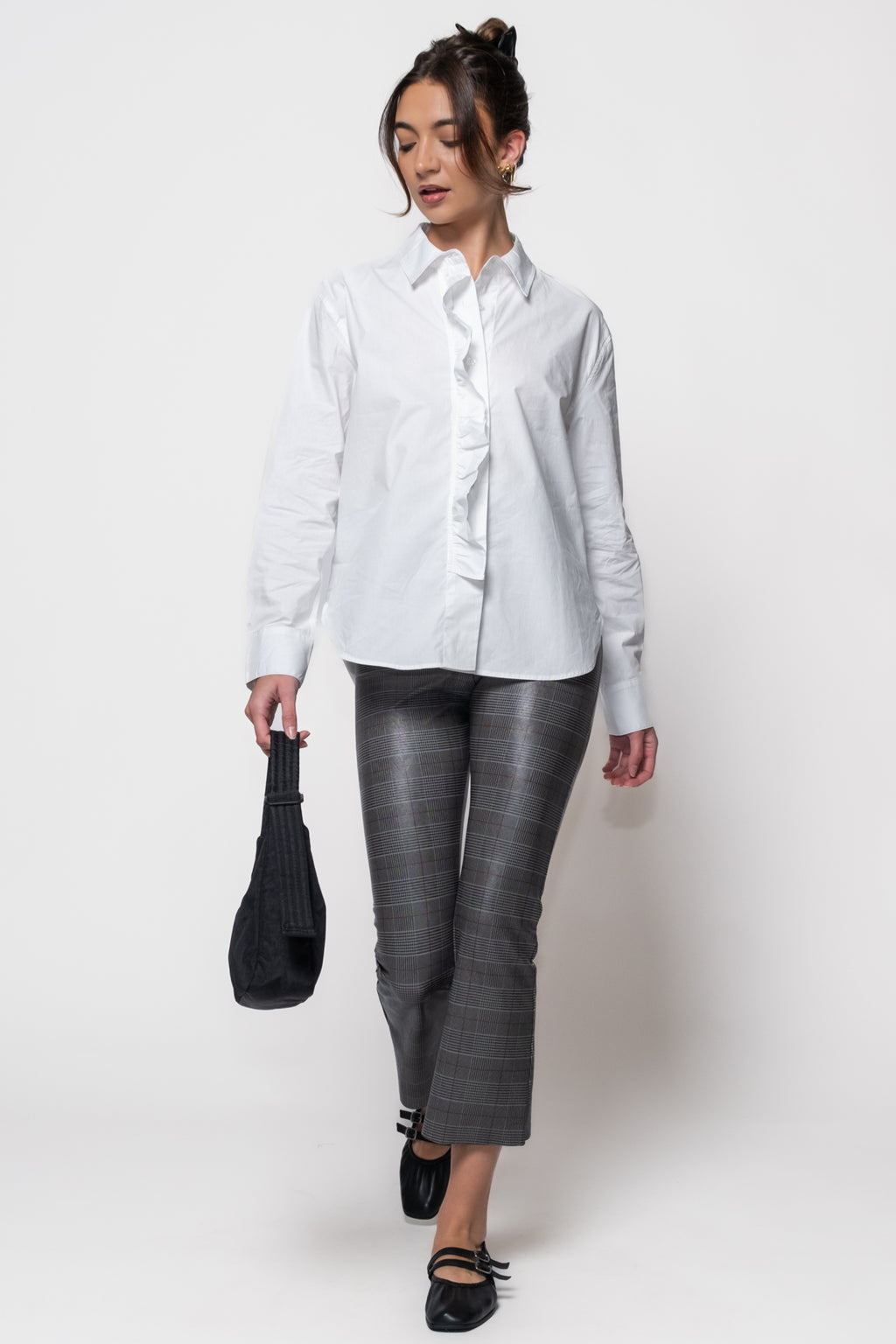 Commando Faux Leather Print Cropped Flares