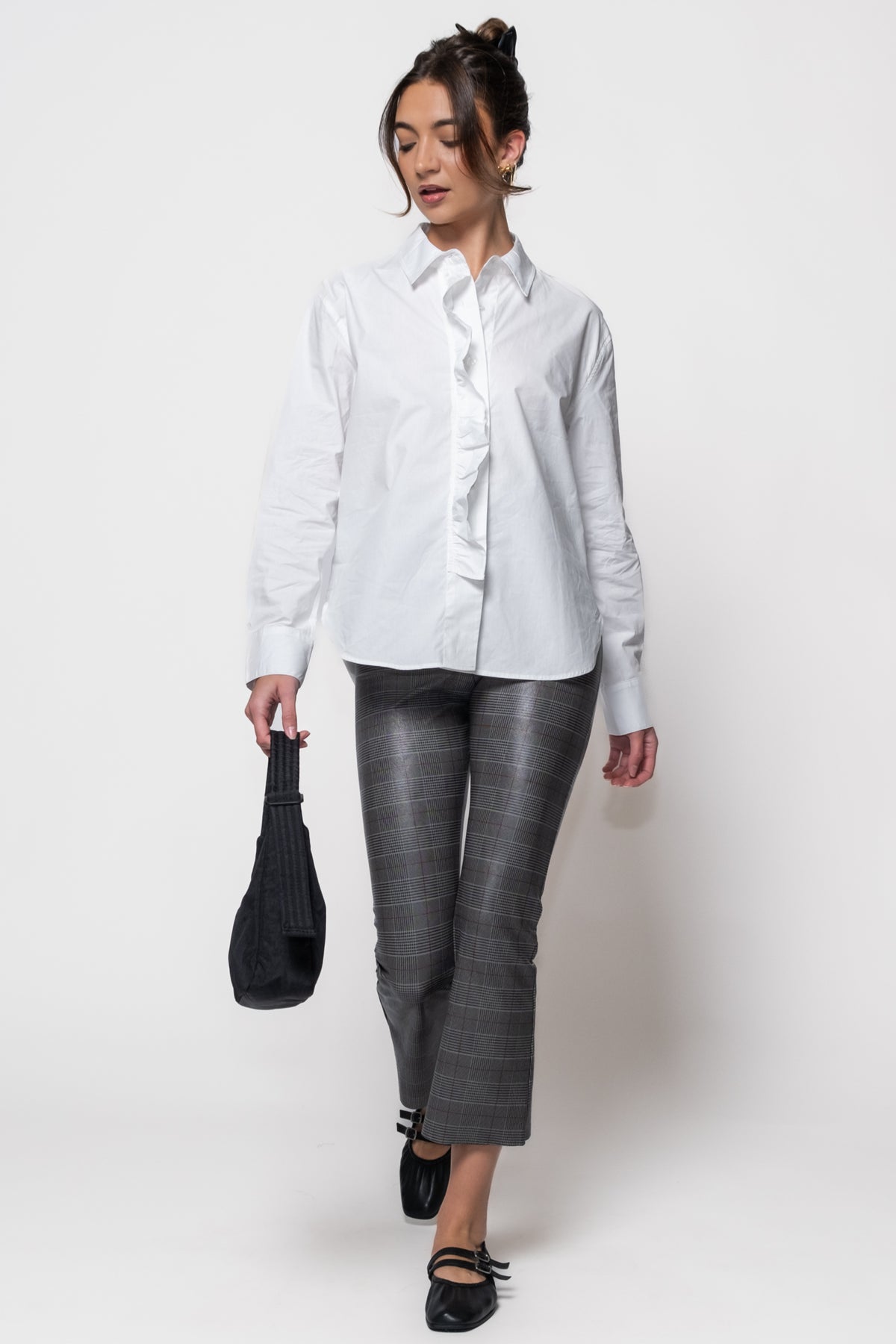 Commando Faux Leather Print Cropped Flares