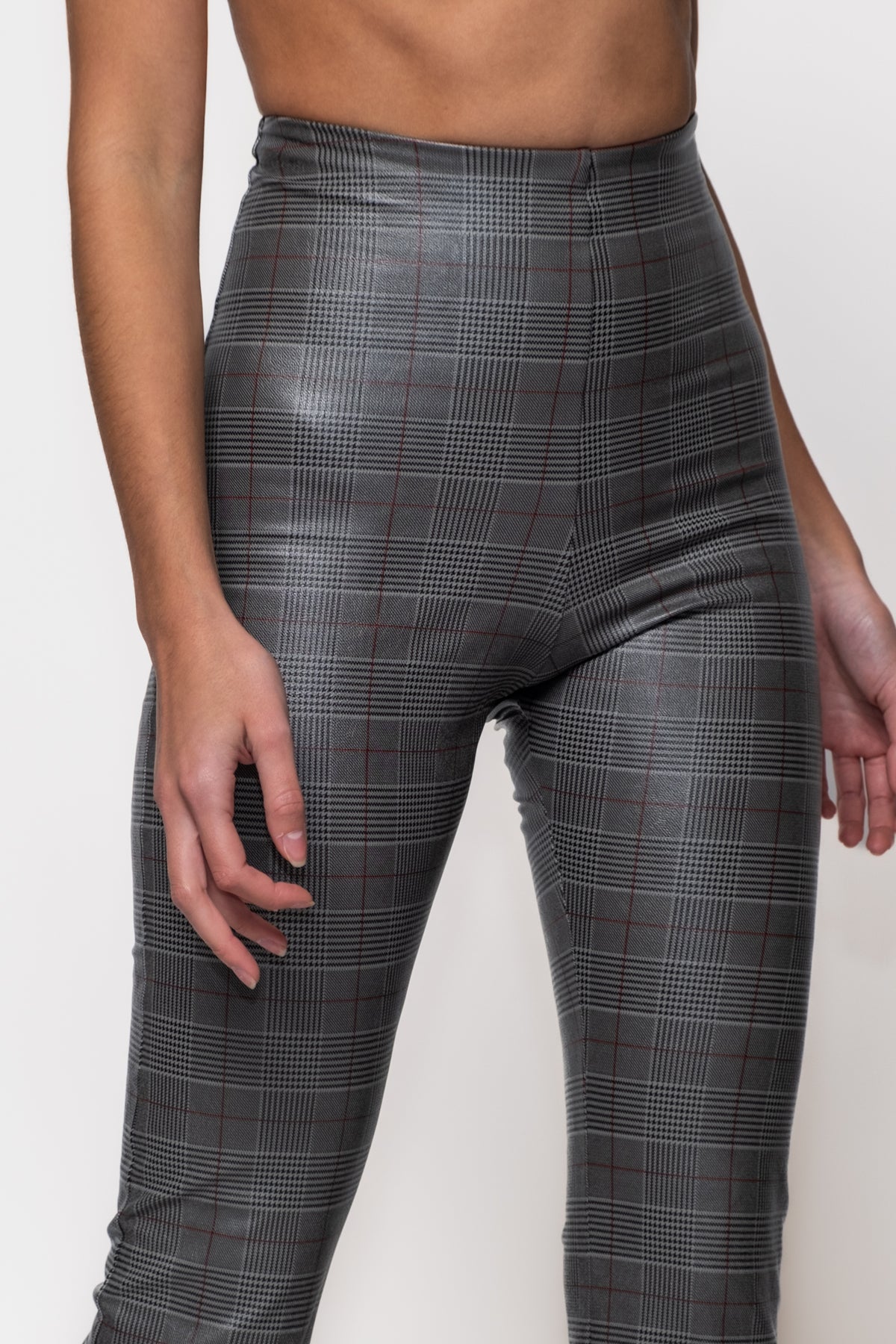Commando Faux Leather Print Cropped Flares