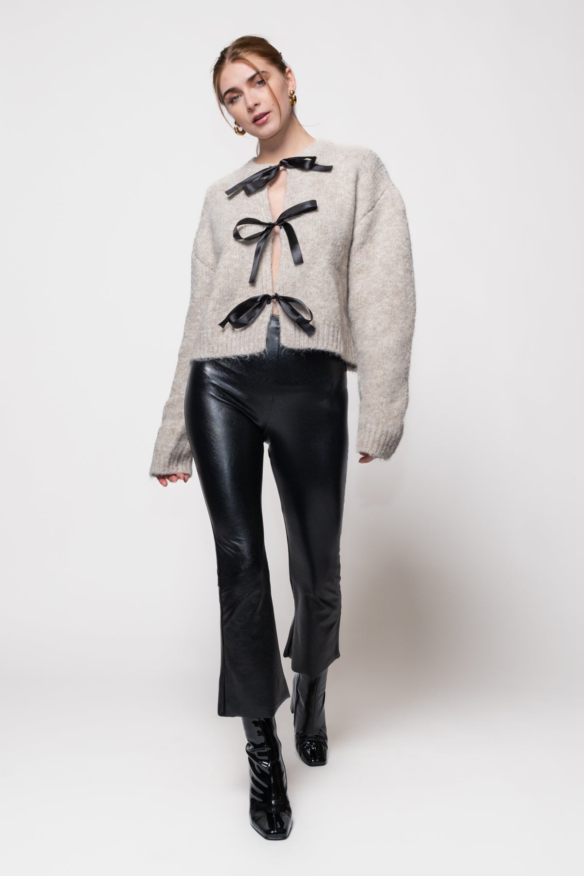 Commando Faux Leather Crop Flares