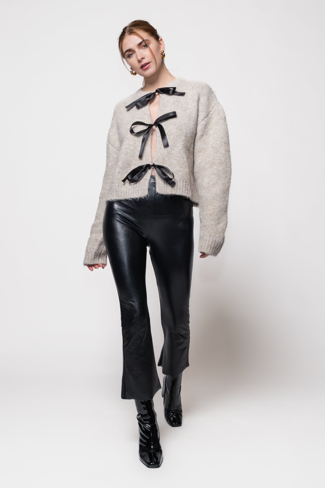 Commando Faux Leather Cropped Flare