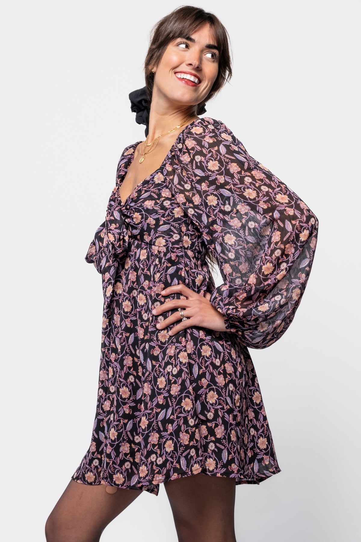 MINKPINK Regal Babydoll Mini Dress