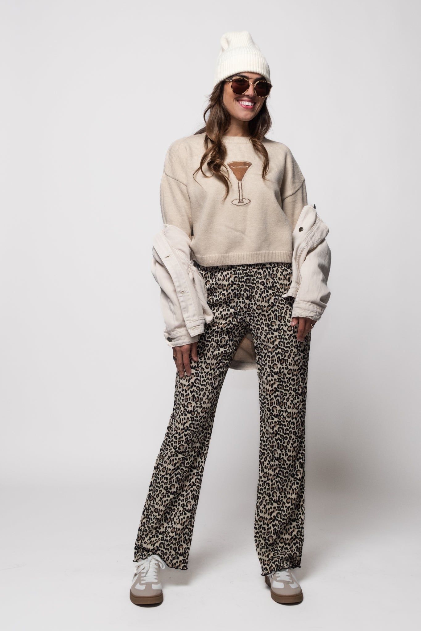 Purrfect Plisse Pants
