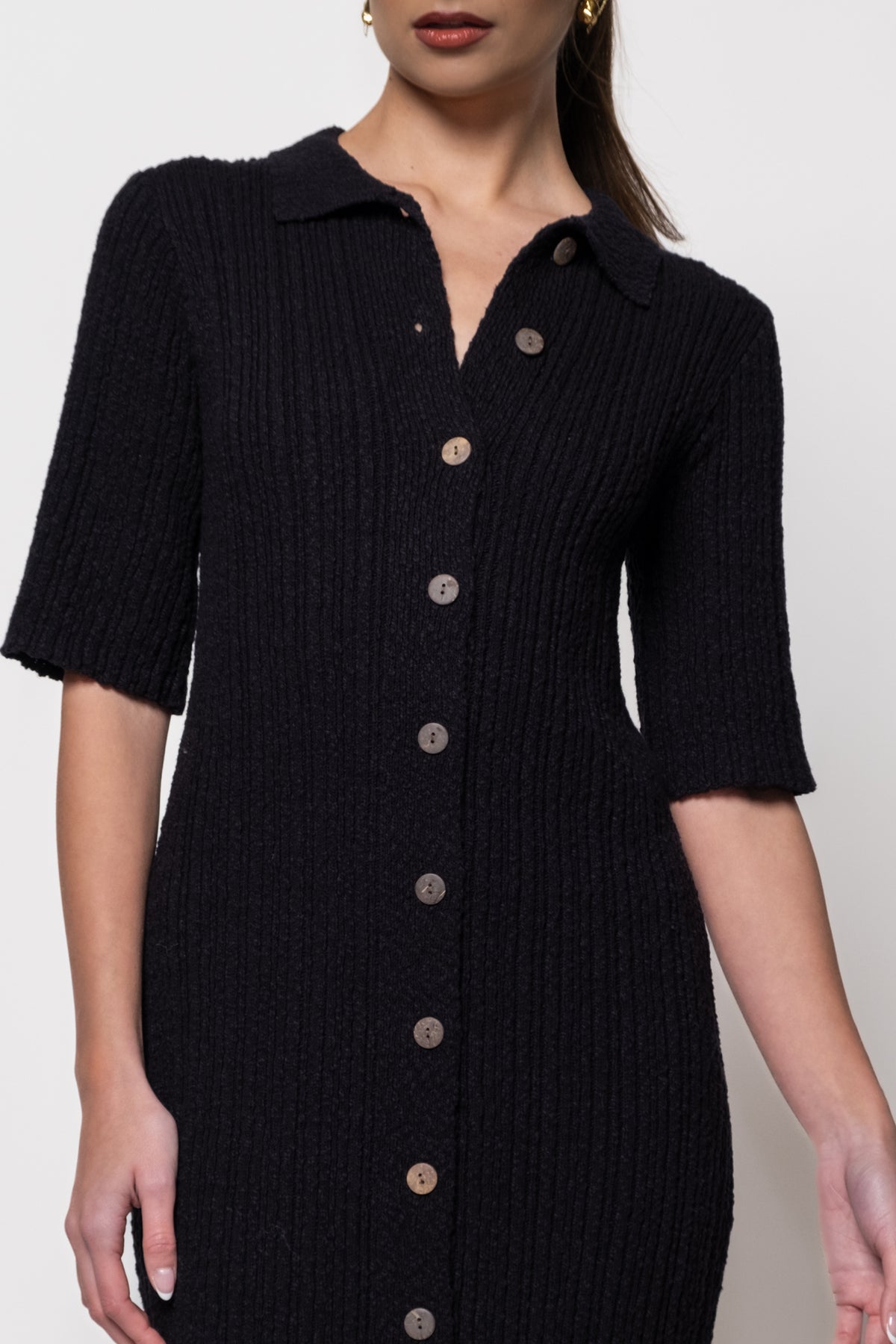 Olivia Ribbed Knit Midi Dress