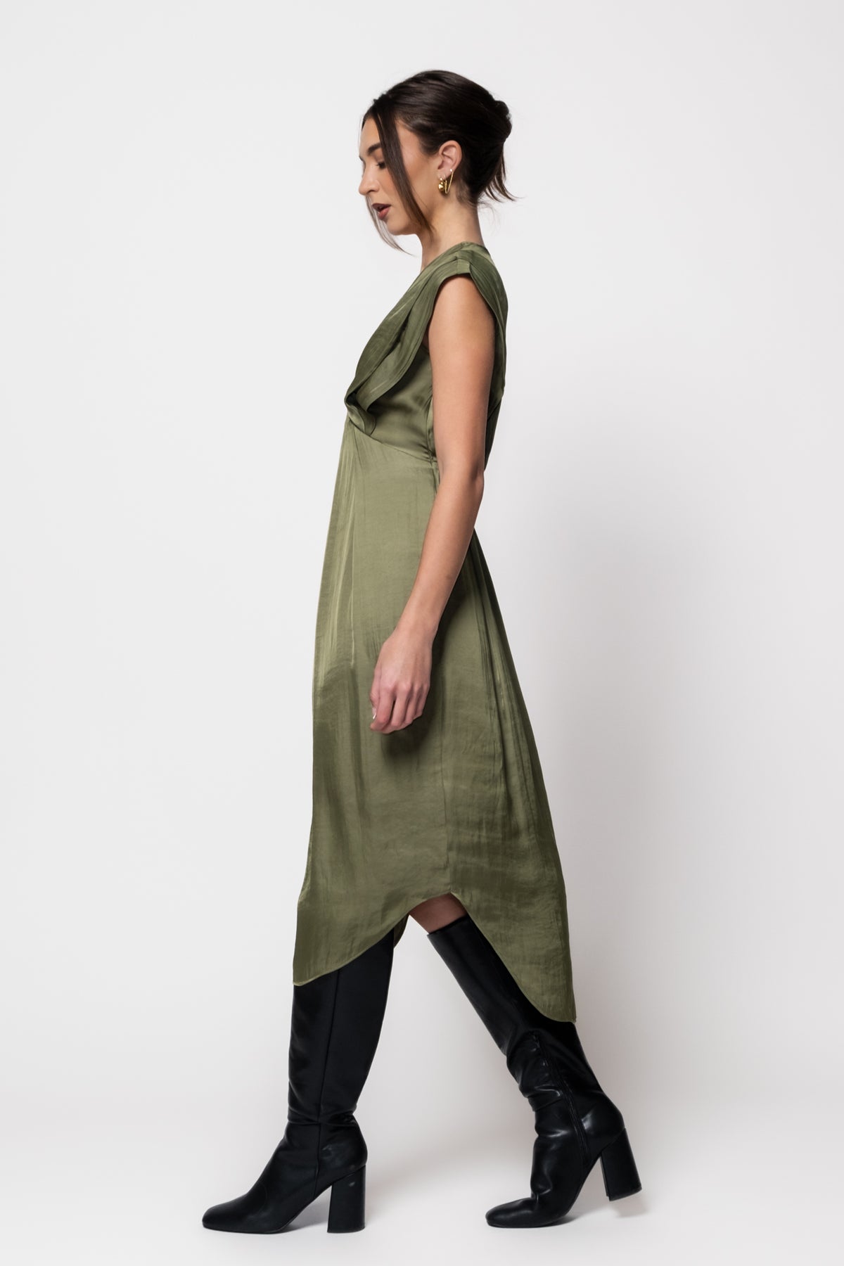Steve Madden Clarissa Satin Midi Dress