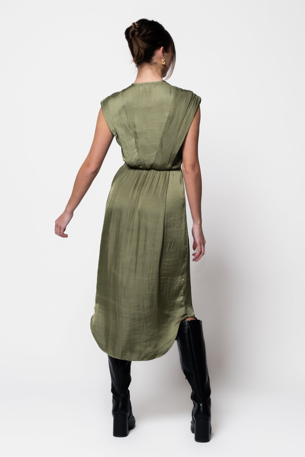 Steve Madden Clarissa Satin Midi Dress