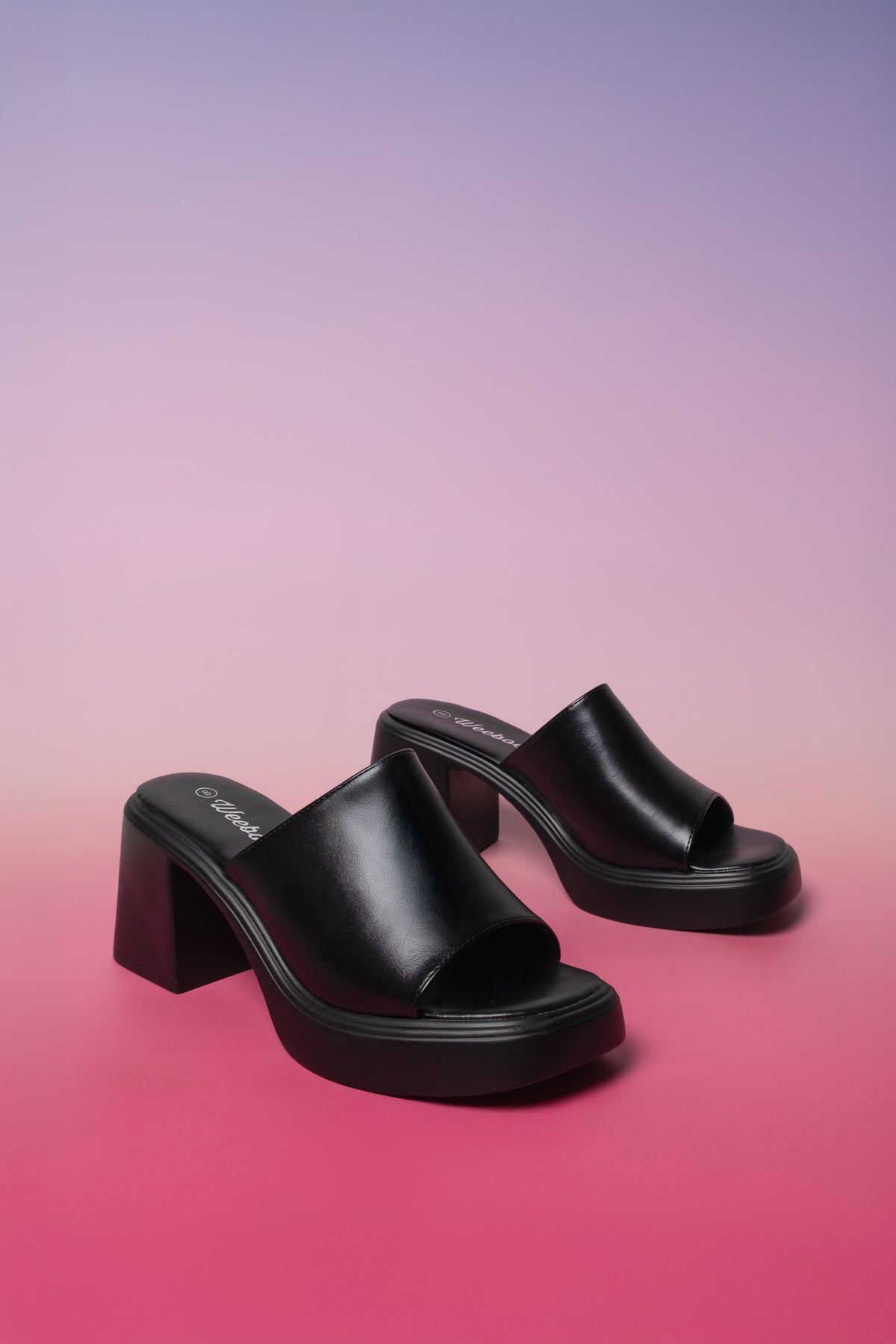 Lennox Platform Slide Mules