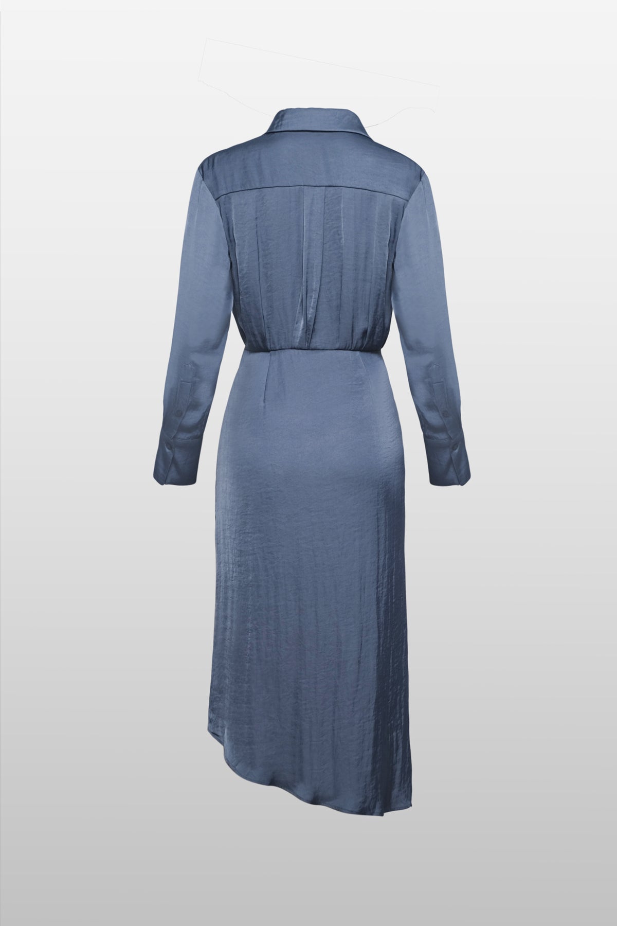 Steve Madden Martina Washed Satin Shirt Dress