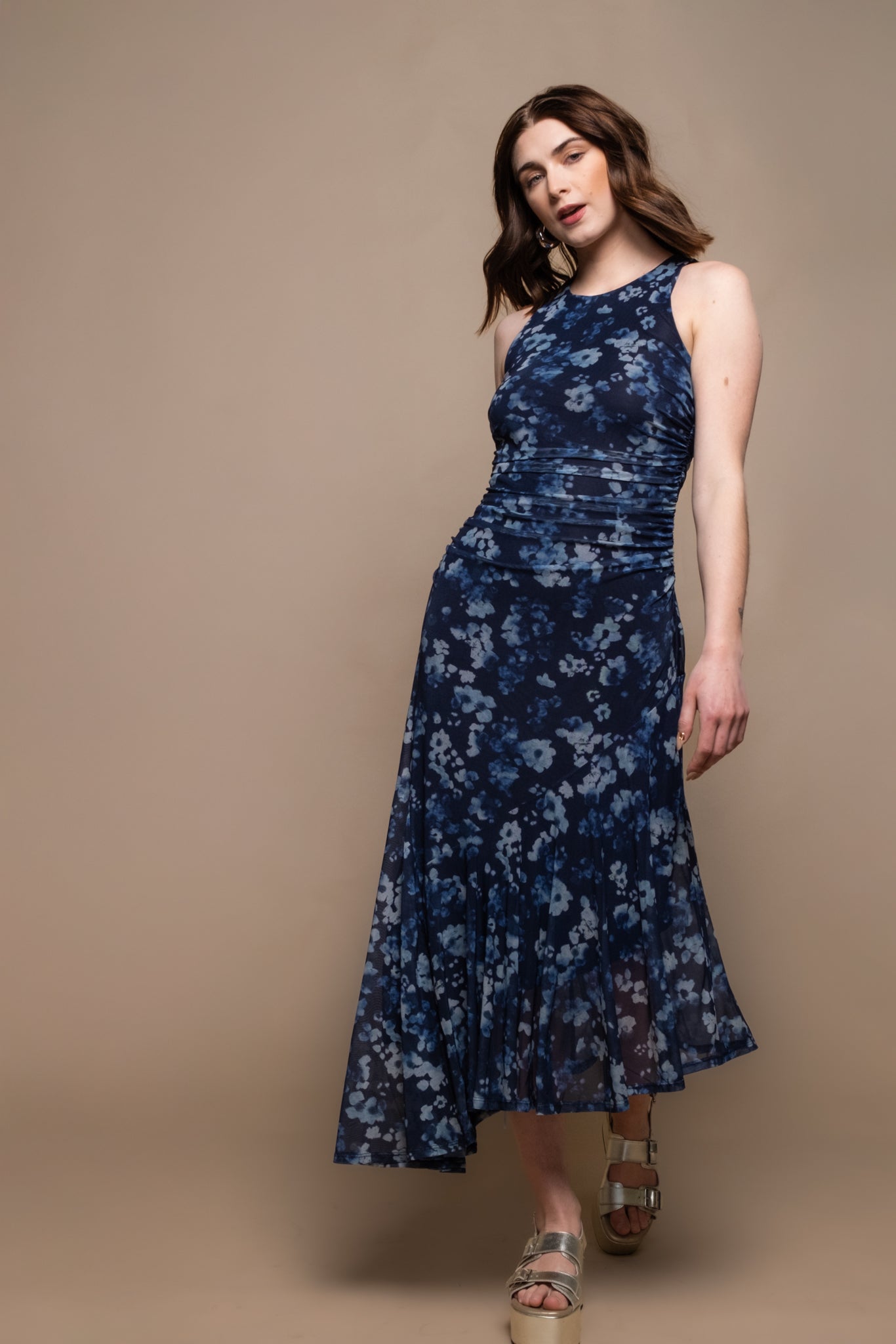 Steve Madden Laney Mesh Midi Dress