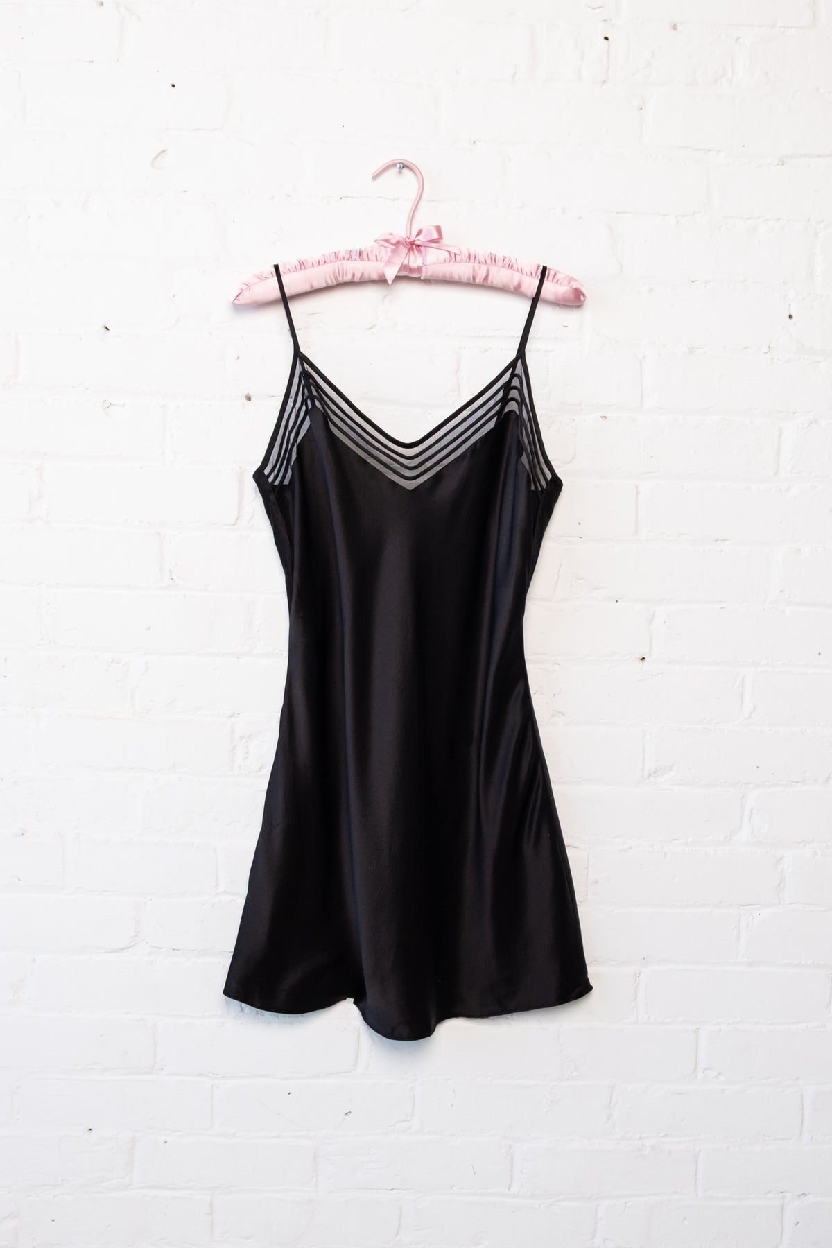 Victoria's Secret Black Silk Slip
