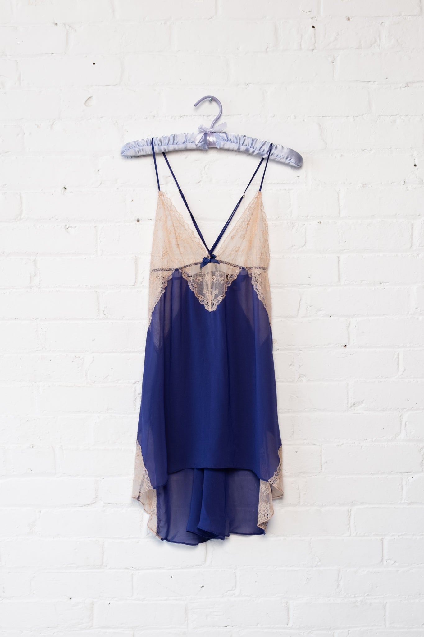 Victoria's Secret Sheer Lace Trim Mini Slip