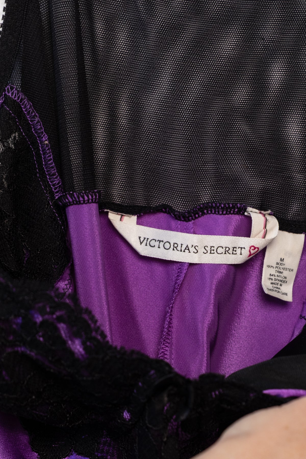 Victoria's Secret Satin & Lace Maxi Slip