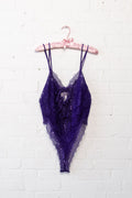 Victoria's Secret Gold Label High Leg Lace Trim Teddy