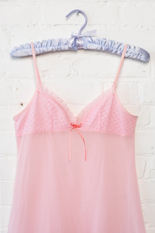 Victoria's Secret Sheer Pink Babydoll Cami Top