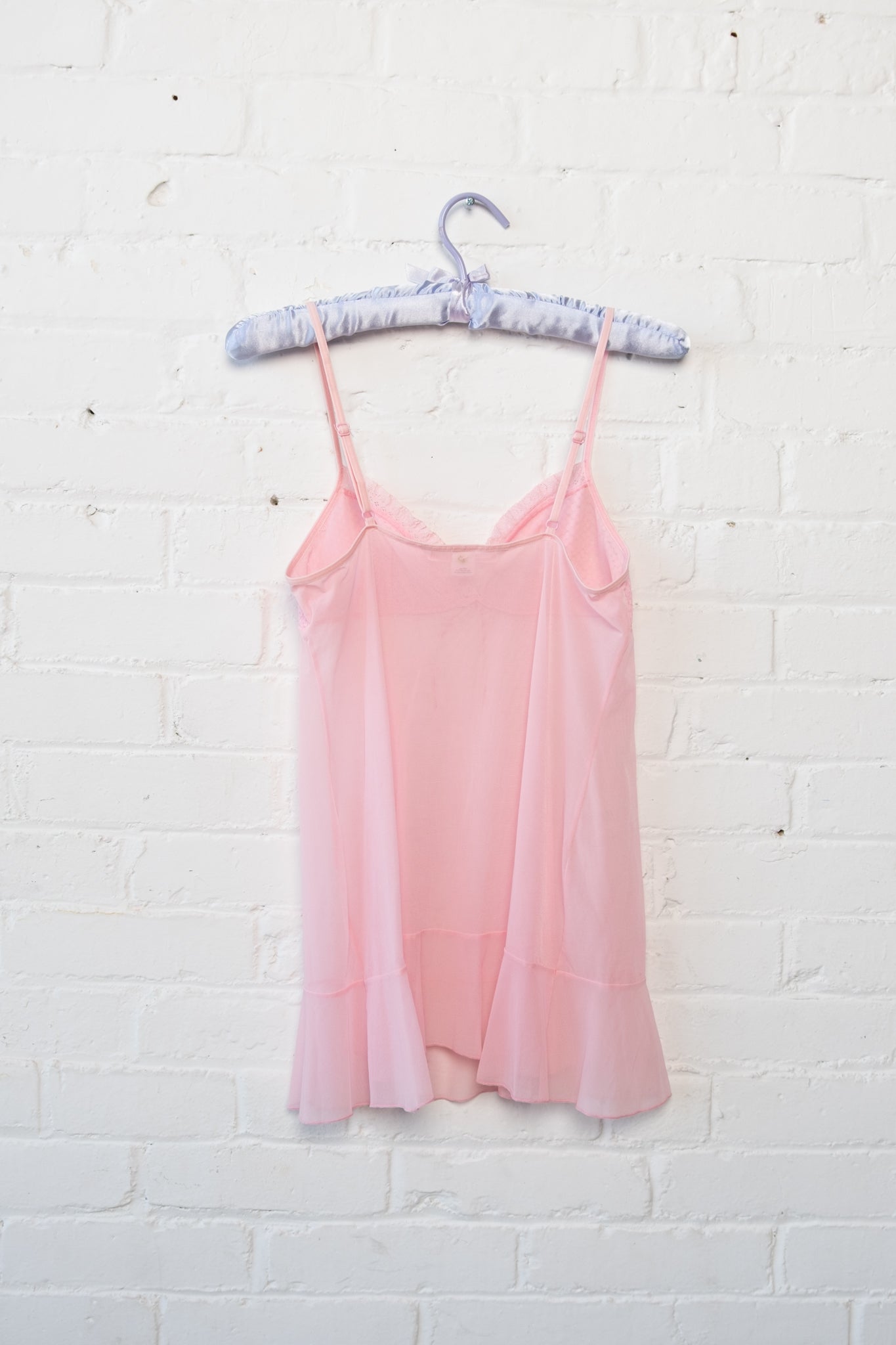 Victoria's Secret Sheer Pink Babydoll Cami Top