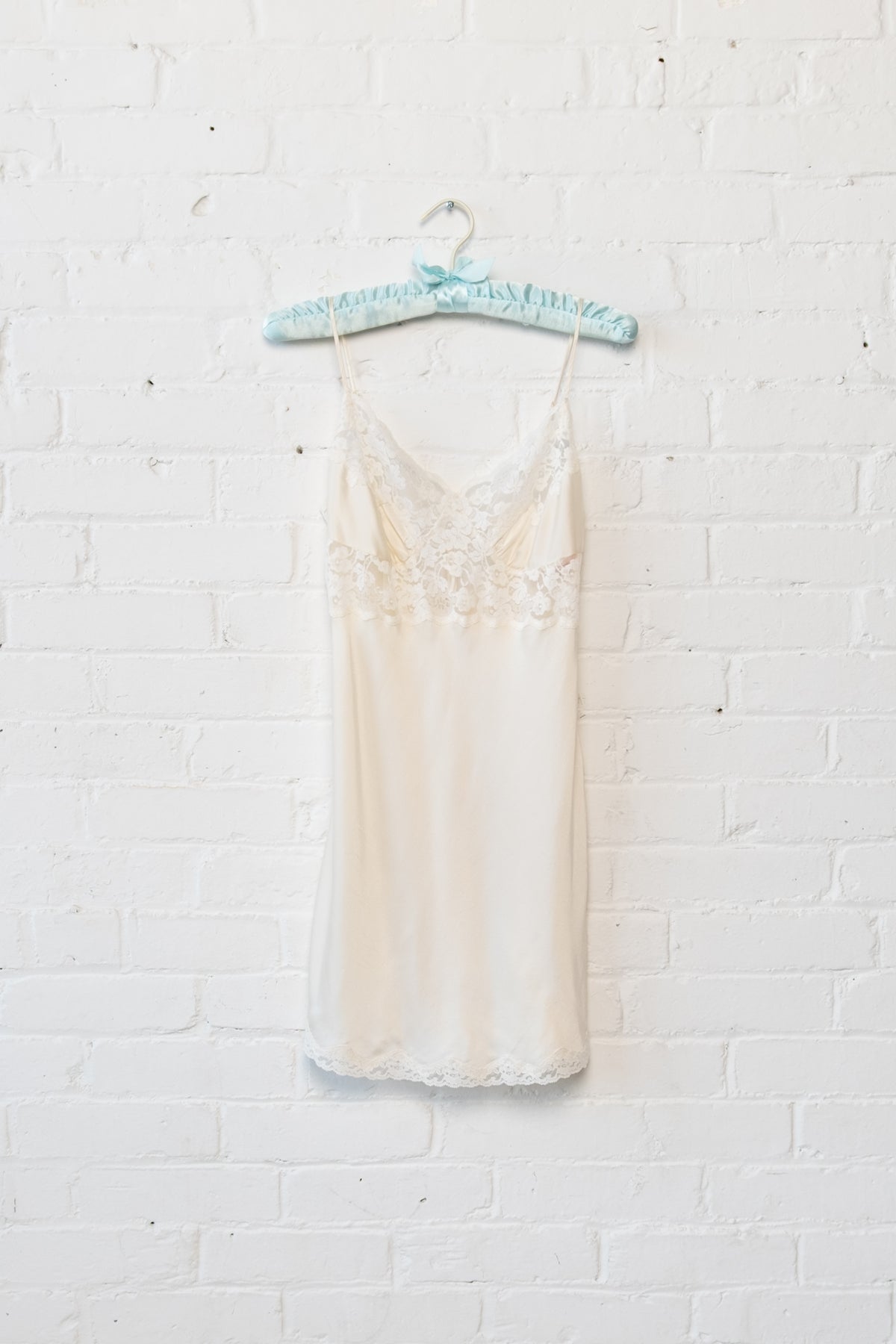 Victoria's Secret Lace Trim Silk Slip