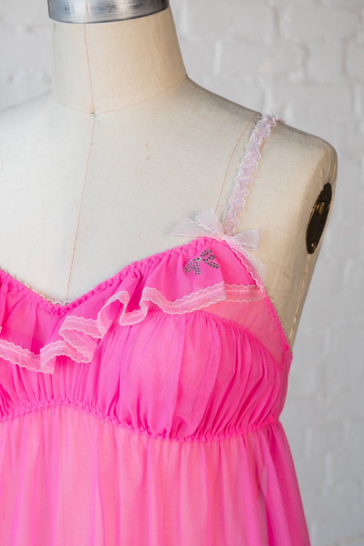 Victoria's Secret Sheer Y2K Babydoll Teddy Set