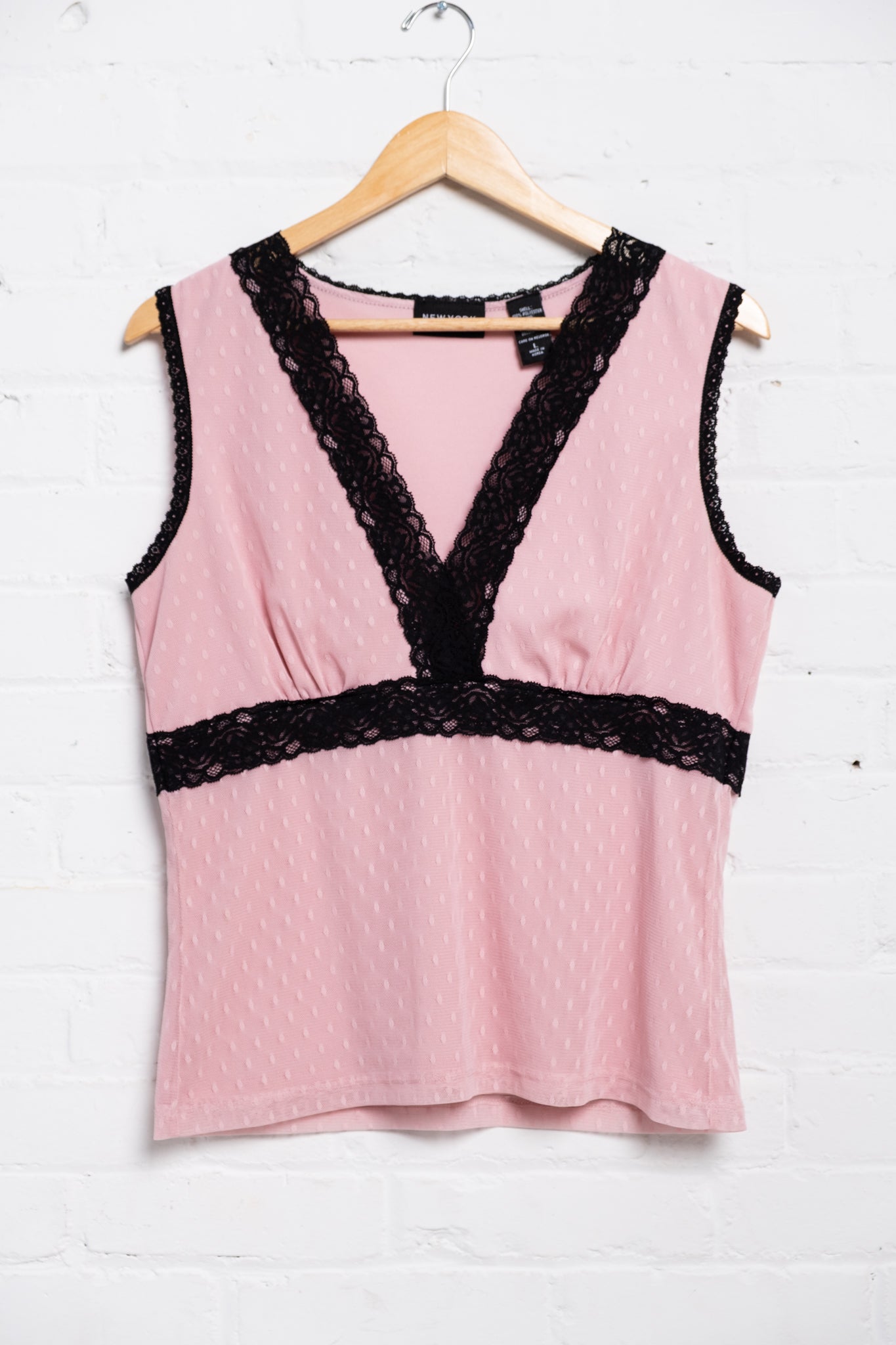 Stretchy Lace Mesh Sleeveless Top