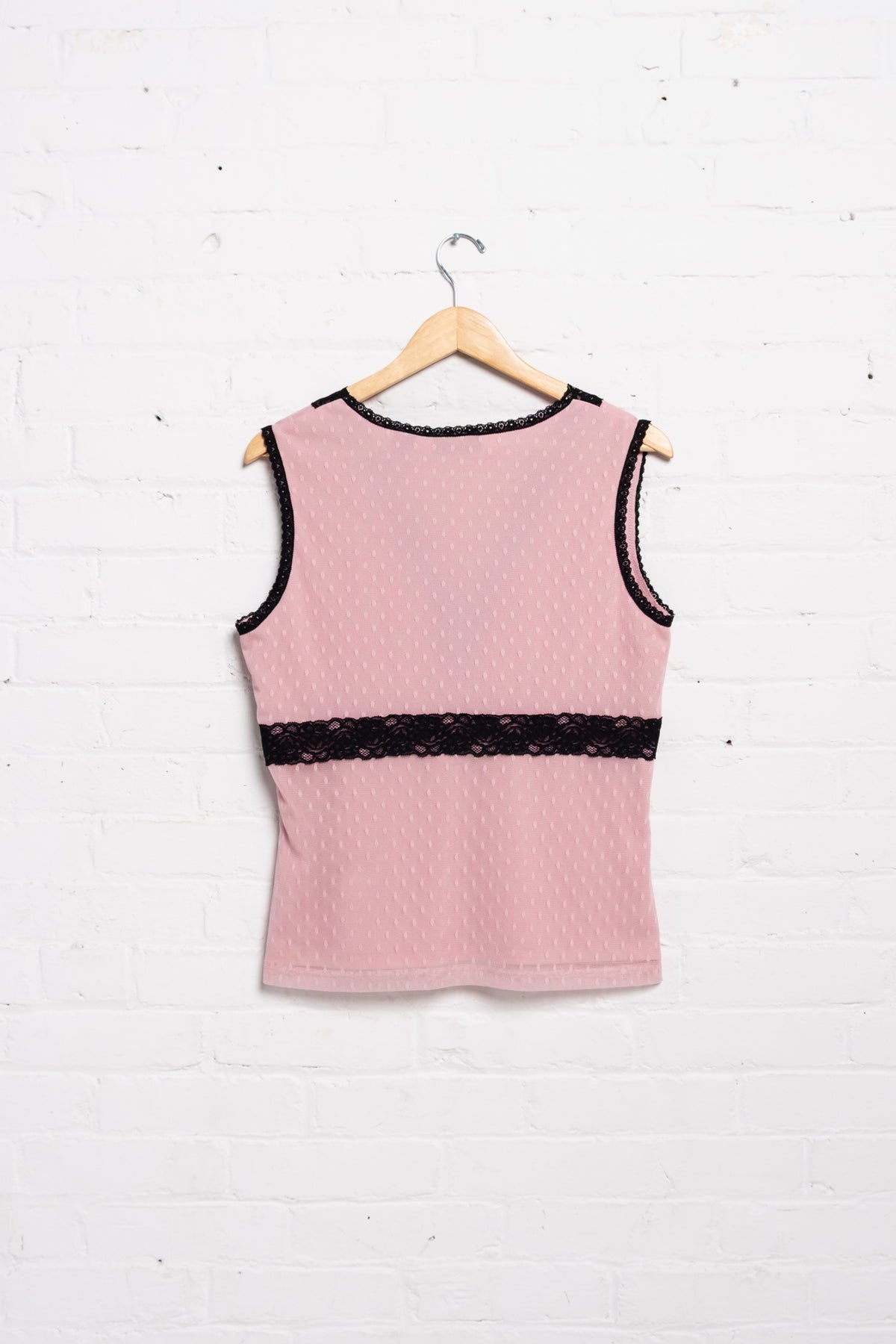 Stretchy Lace Mesh Sleeveless Top
