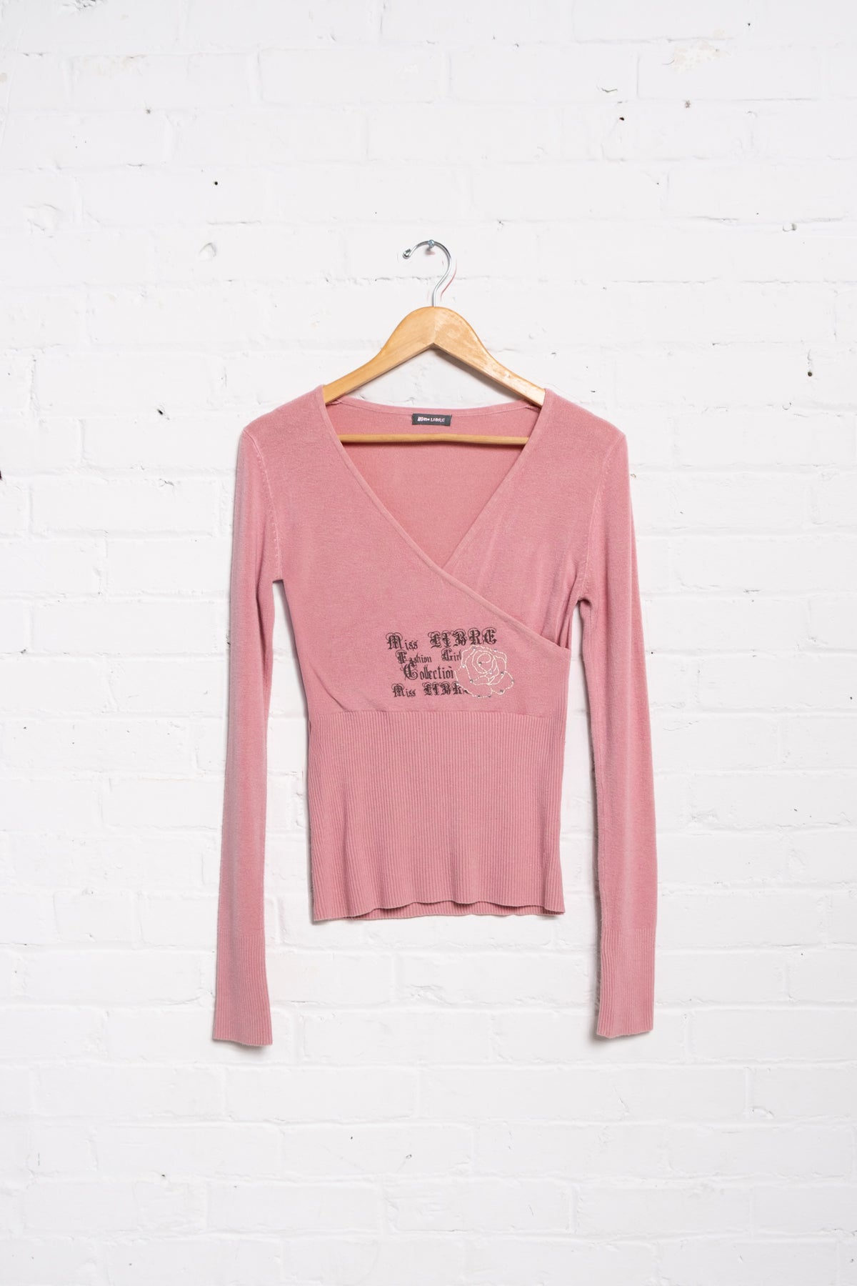 Euro Subversive Graphic Long Sleeve Knit Top