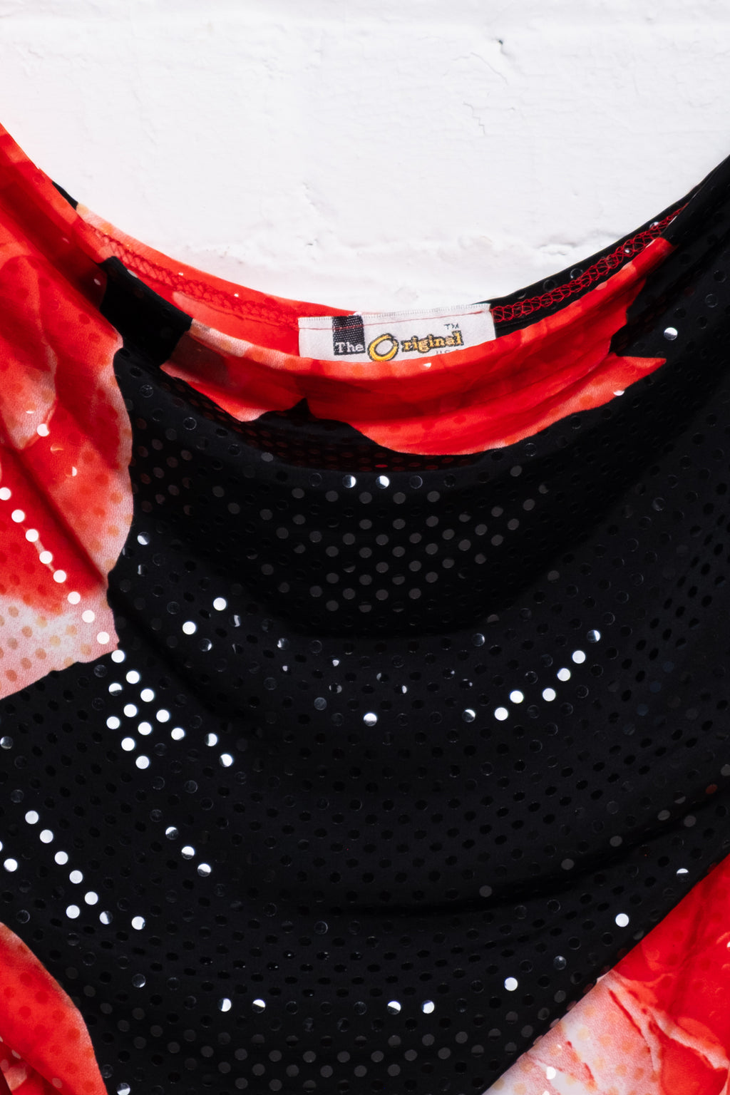 Glossy Rose Graphic Top