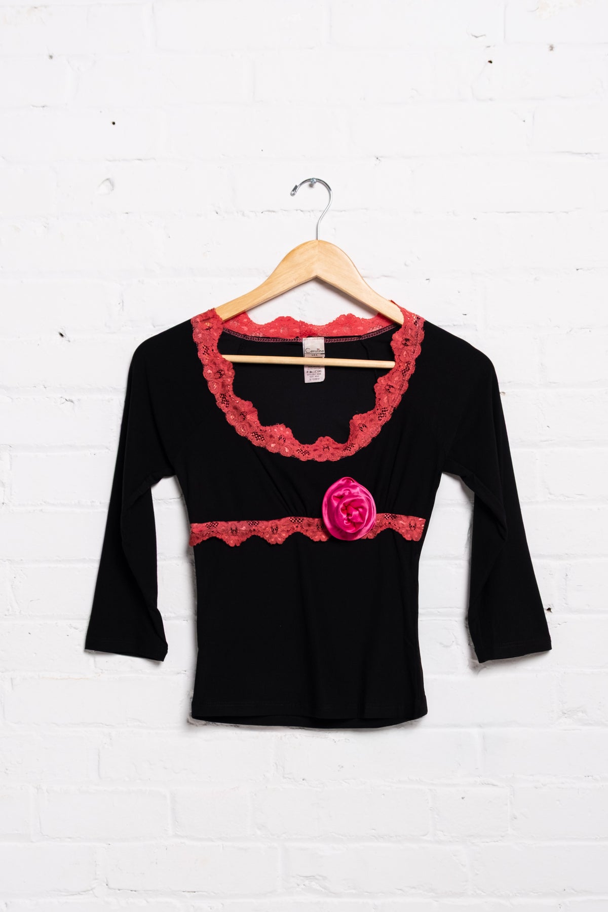 Rosette Stretchy Babydoll Top